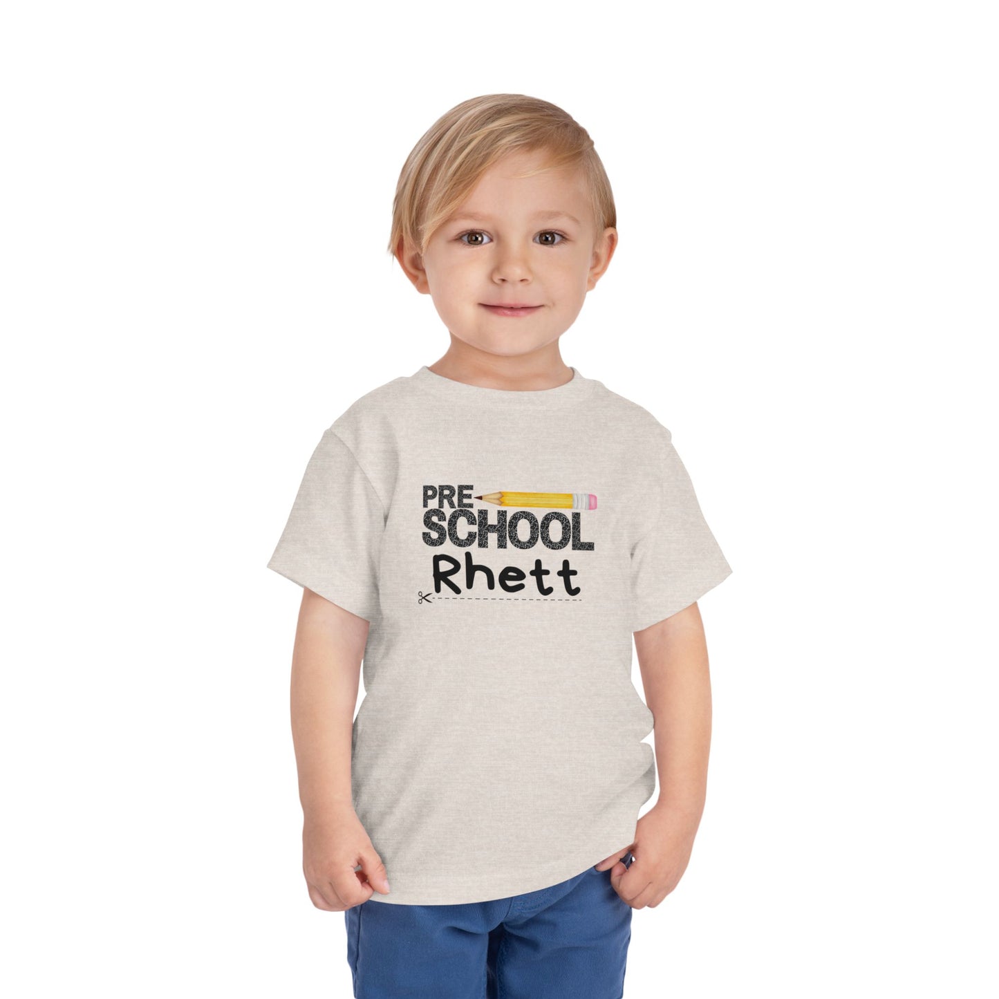 Preschool Boy Toddler Tee- Personalized - Back to School Shirt for Kids