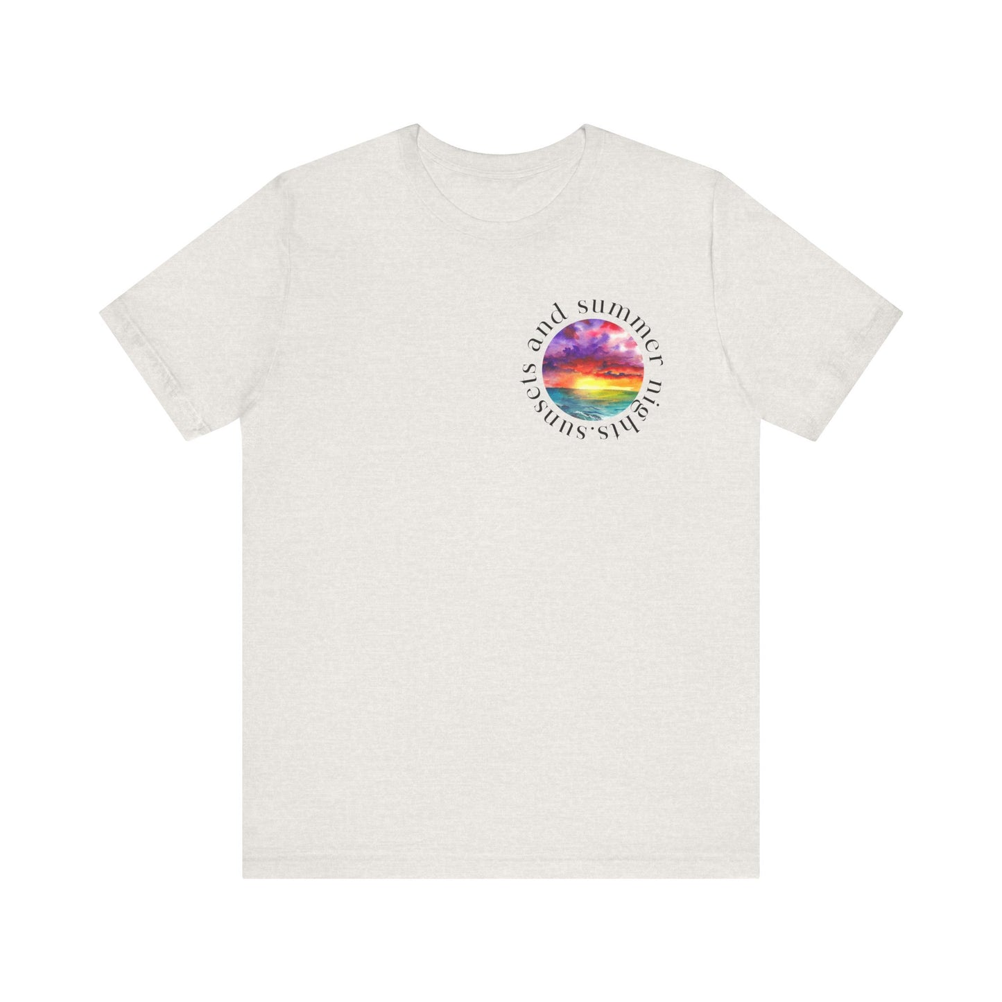 Sunset Lovers Tee, Summer Vibes T-Shirt, Unisex Graphic Tee, Beach Sunset Shirt