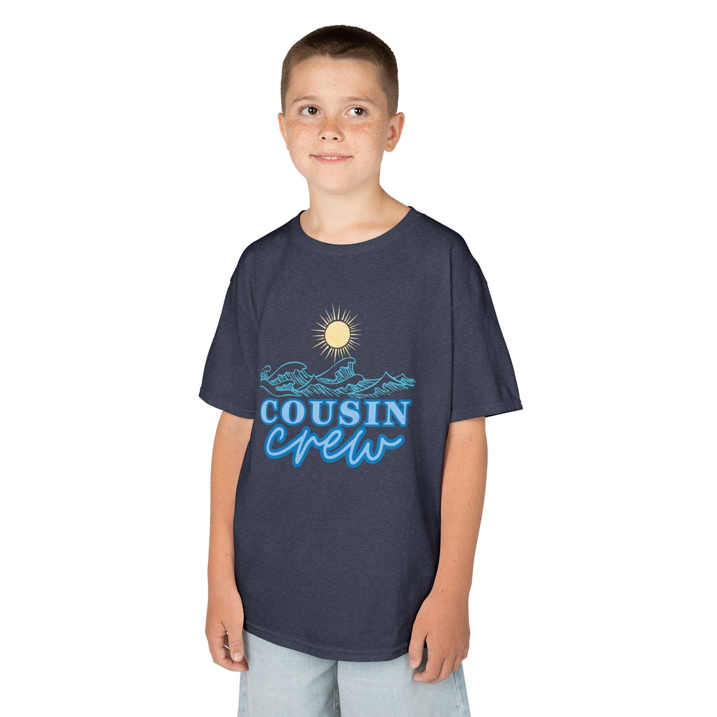 Cool Cousin Crew Kids Tee - Summer Fun, Family Gatherings, Beach Days, Mini Collection