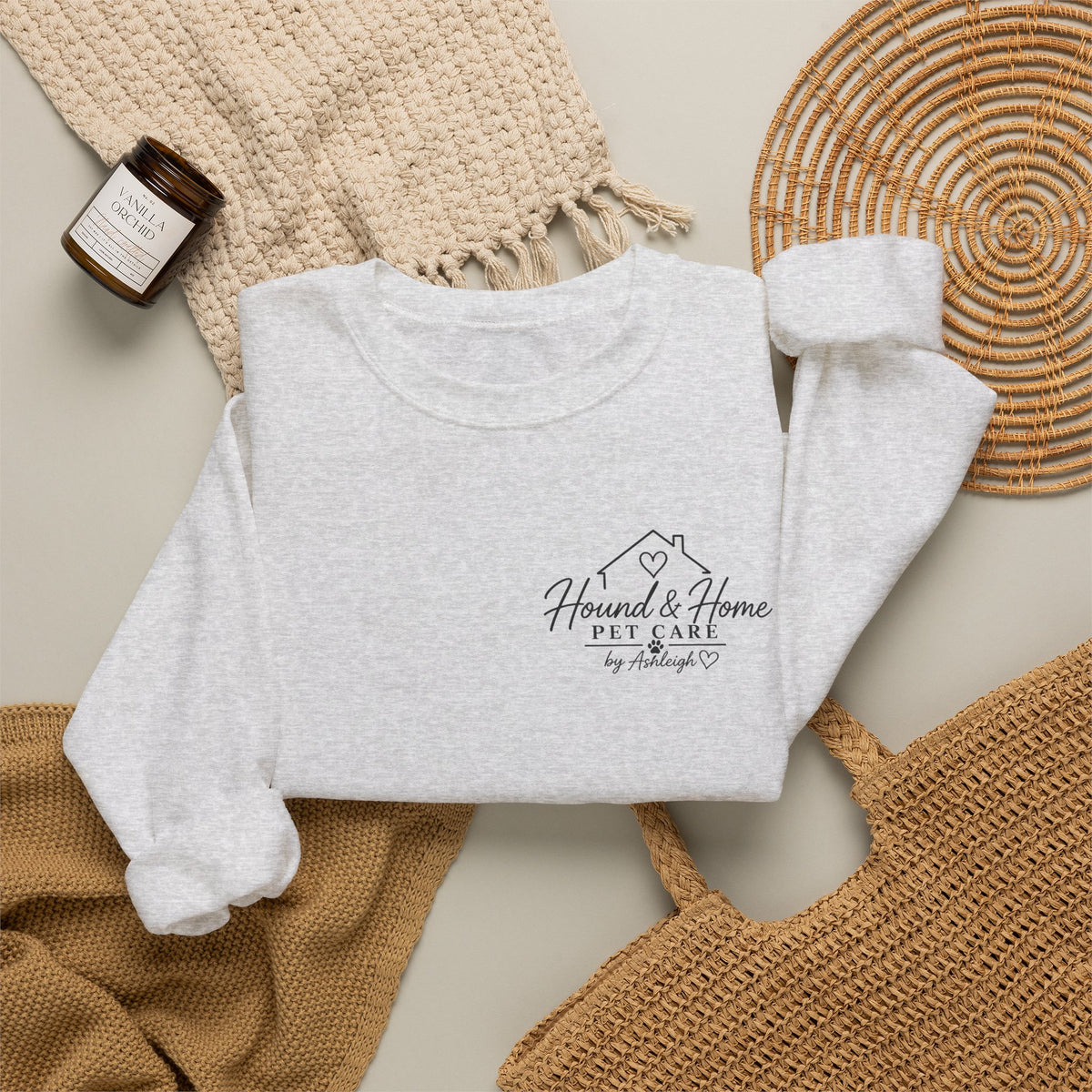 Hound + Home "Stay Pawsitive" —  Crewneck