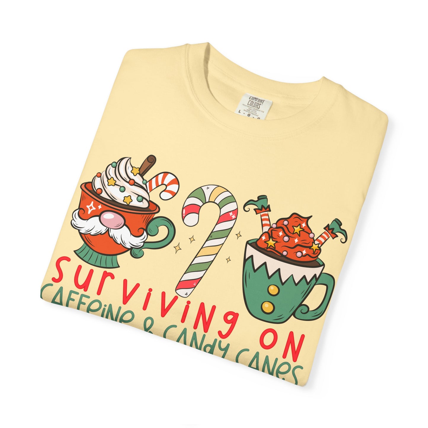 Surviving on Caffeine and Candy Canes— Christmas Tee