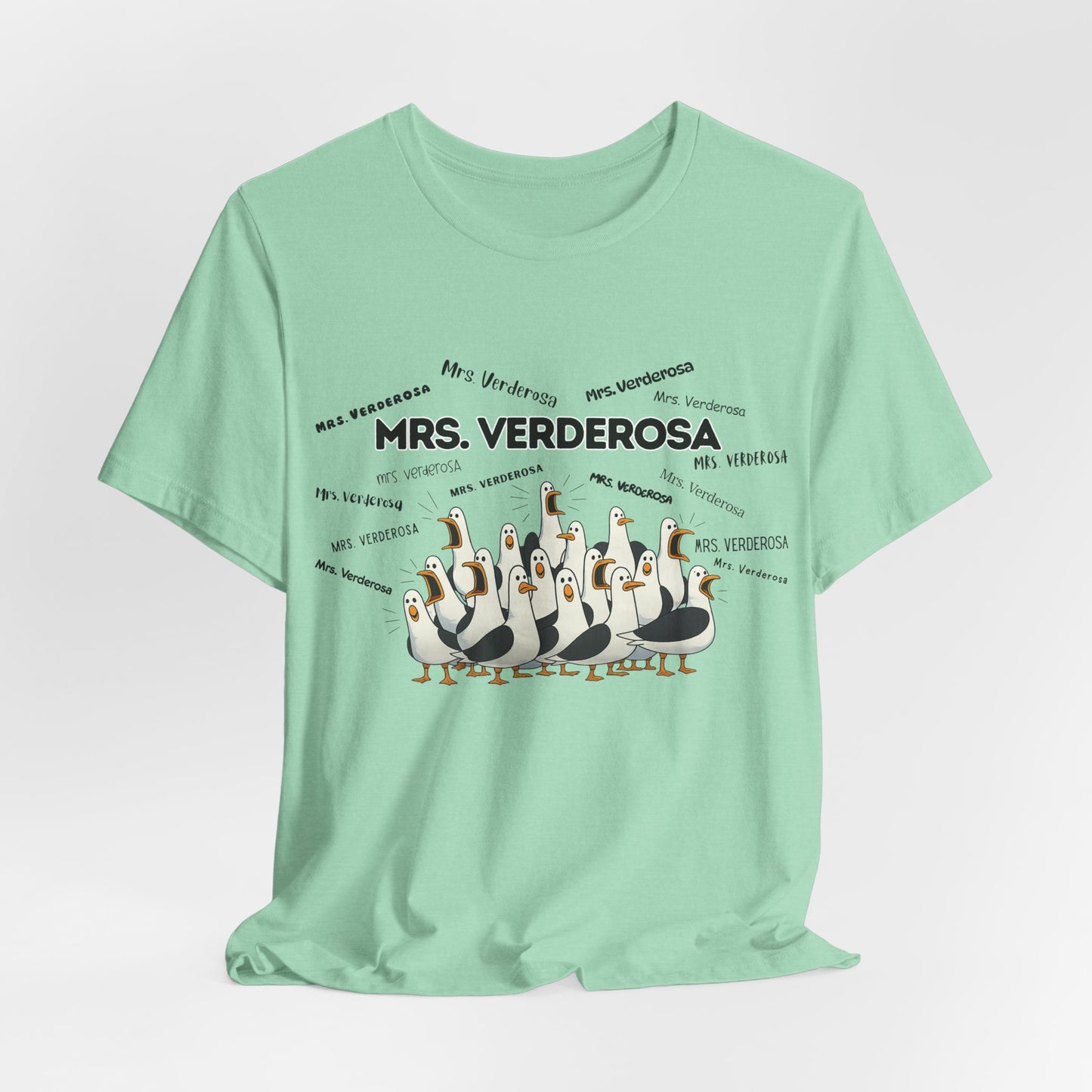 Mrs. Verderosa Penguin Choir T-Shirt — Funny Teacher Personalized Tee