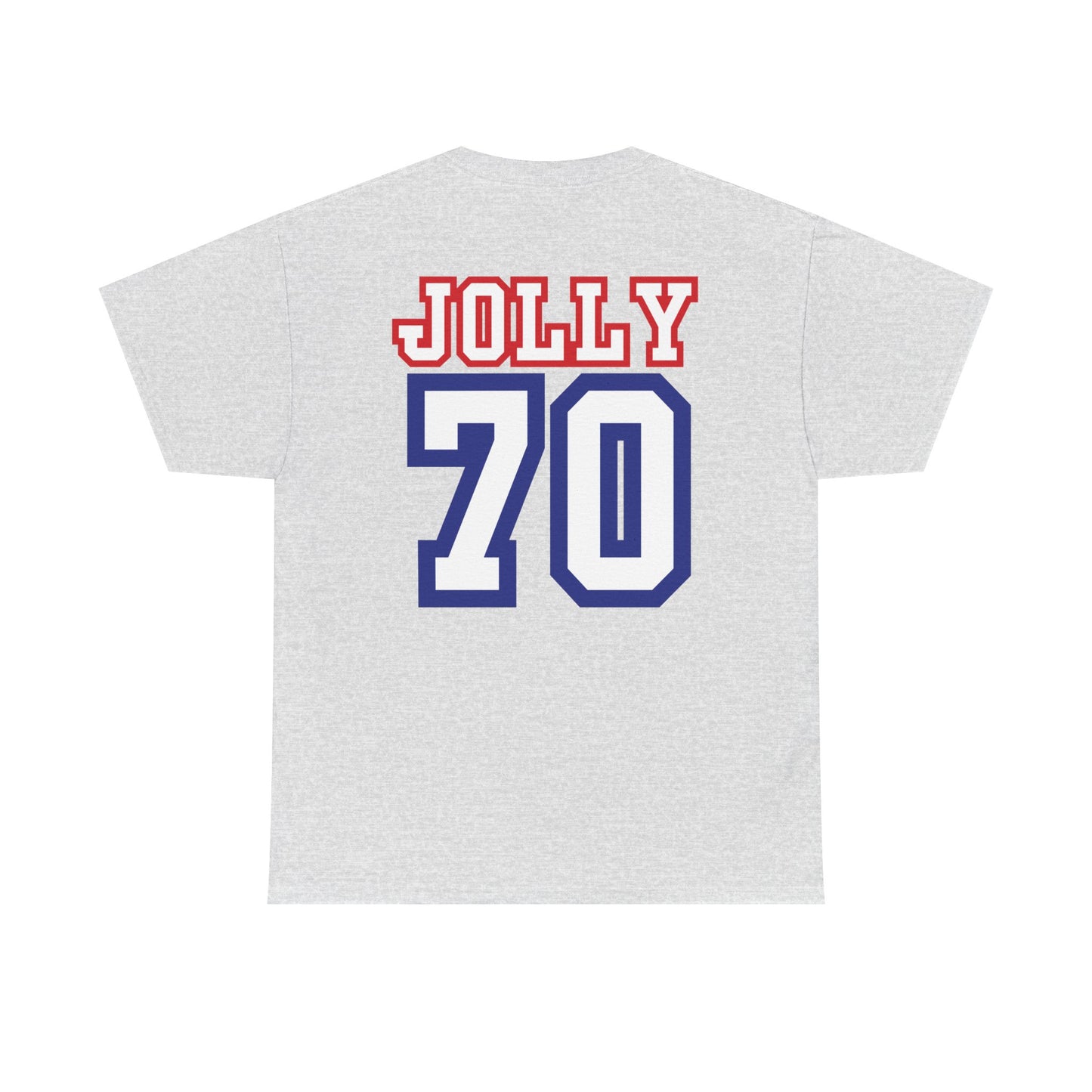 Custom- Jolly- Grandpa's Biggest Fan Unisex Heavy Cotton Tee - Patriotic Family Shirt
