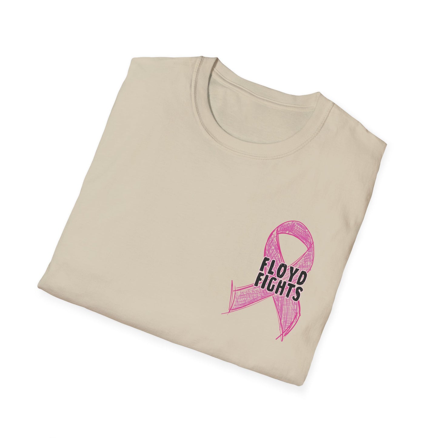 FLOYD FIGHTS Ribbon Breast Cancer Awareness T-Shirt | Softstyle Tee