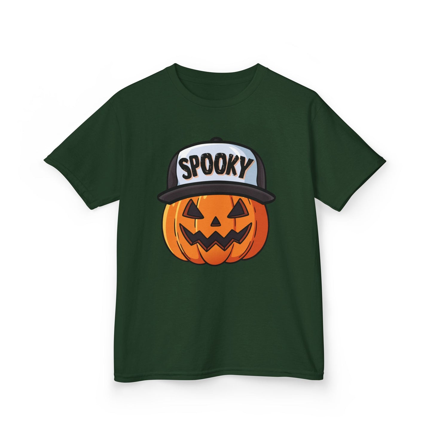Spooky Pumpkin w/ Hat | Halloween | Kids Cotton™ Tee
