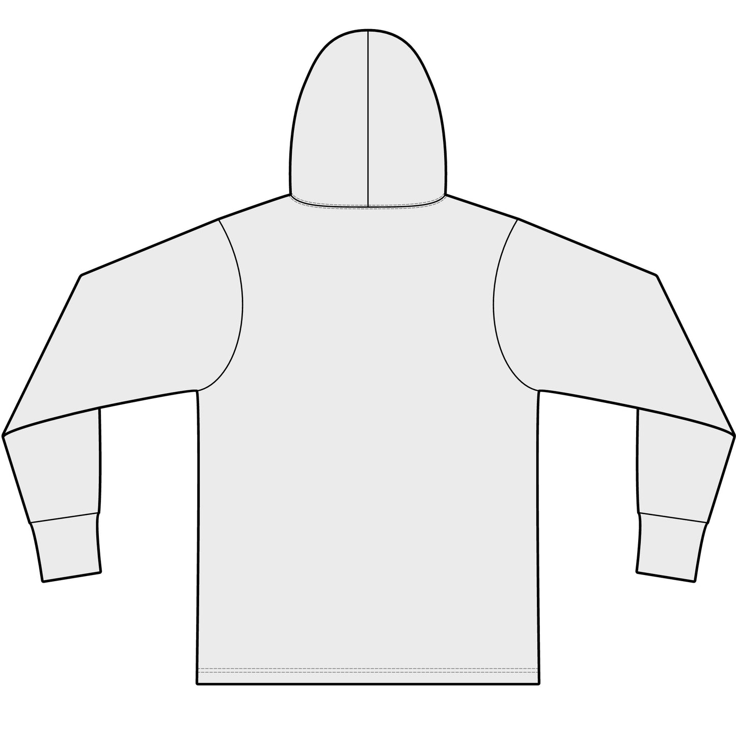 Woodhull Pennant Logo — Garment-Dyed Pullover Hooded Tee