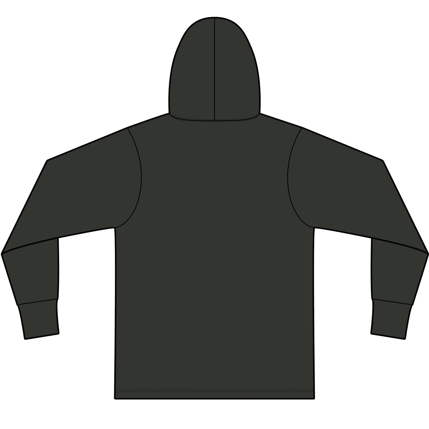 Woodhull Pennant Logo — Garment-Dyed Pullover Hooded Tee