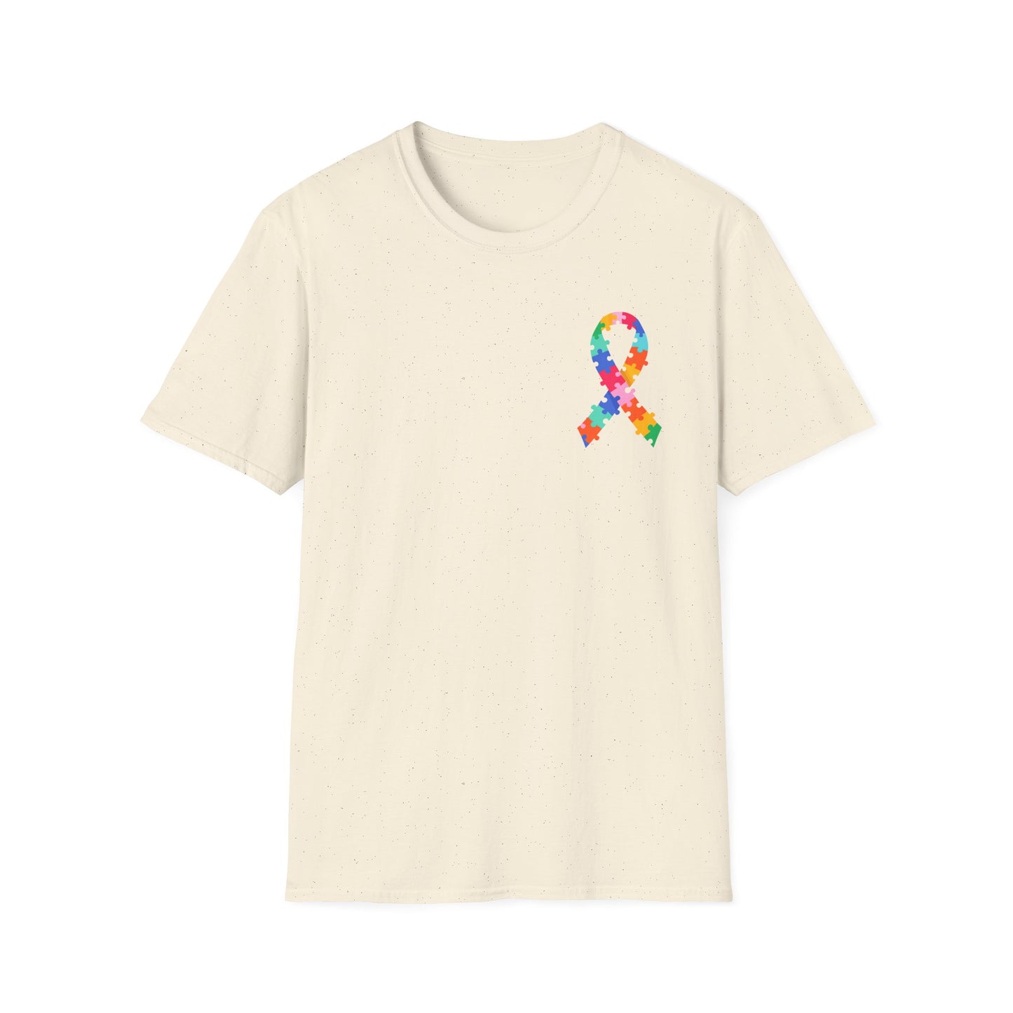 Autism Puzzle Piece & Ribbon T-Shirt — Awareness Collection