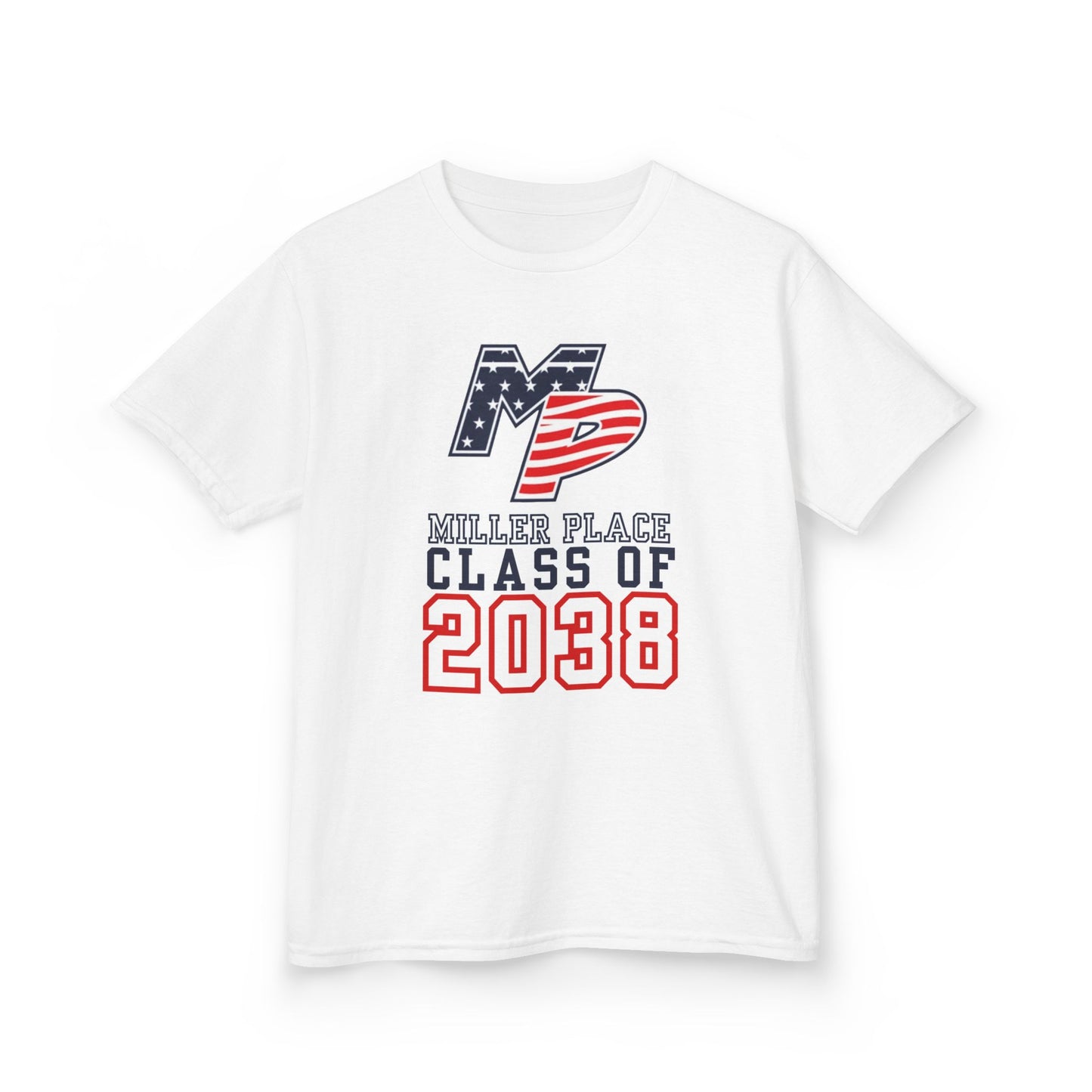 Miller Place Class of 2038 Kids Heavy Cotton Tee