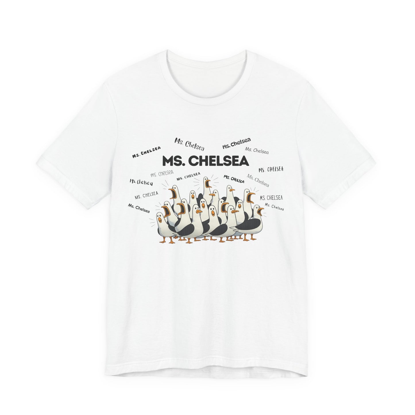 Ms. Chelsea- Penguin Choir T-Shirt — Funny Teacher Personalized Tee