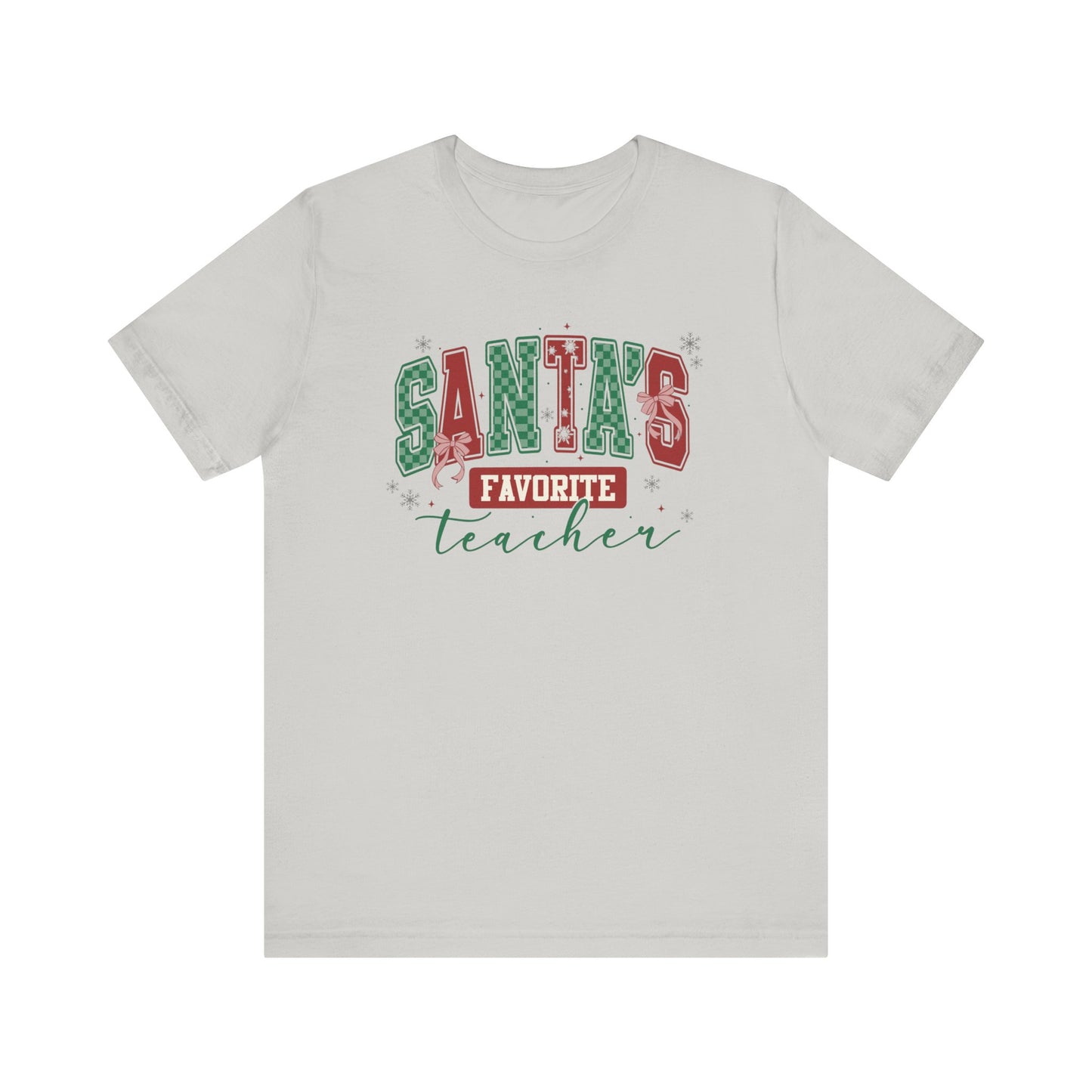 Santa's Favorite Teacher — Christmas Unisex T‑Shirt