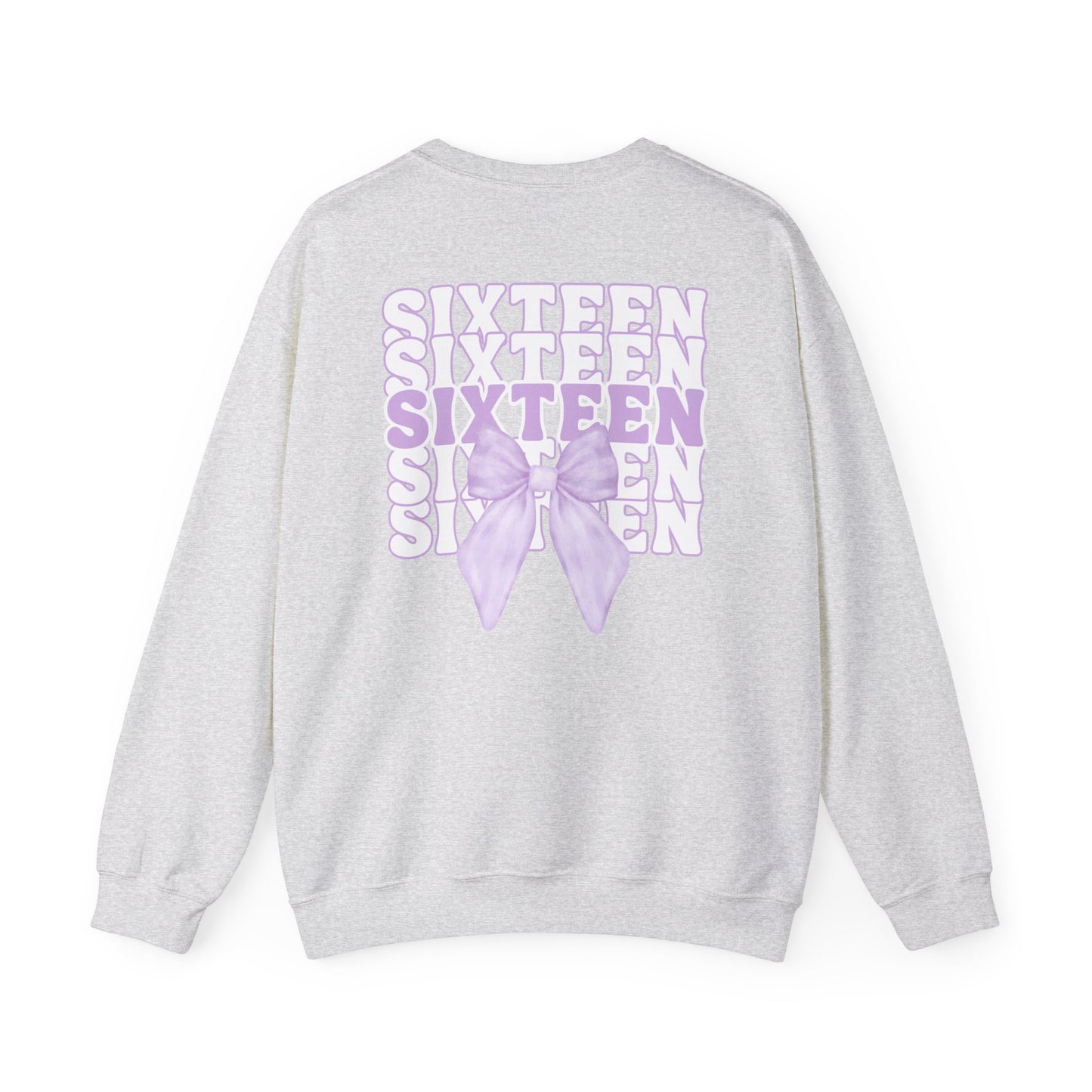 Sweet Sixteen Crewneck Sweatshirt, Birthday Gift, Unisex- Personalized