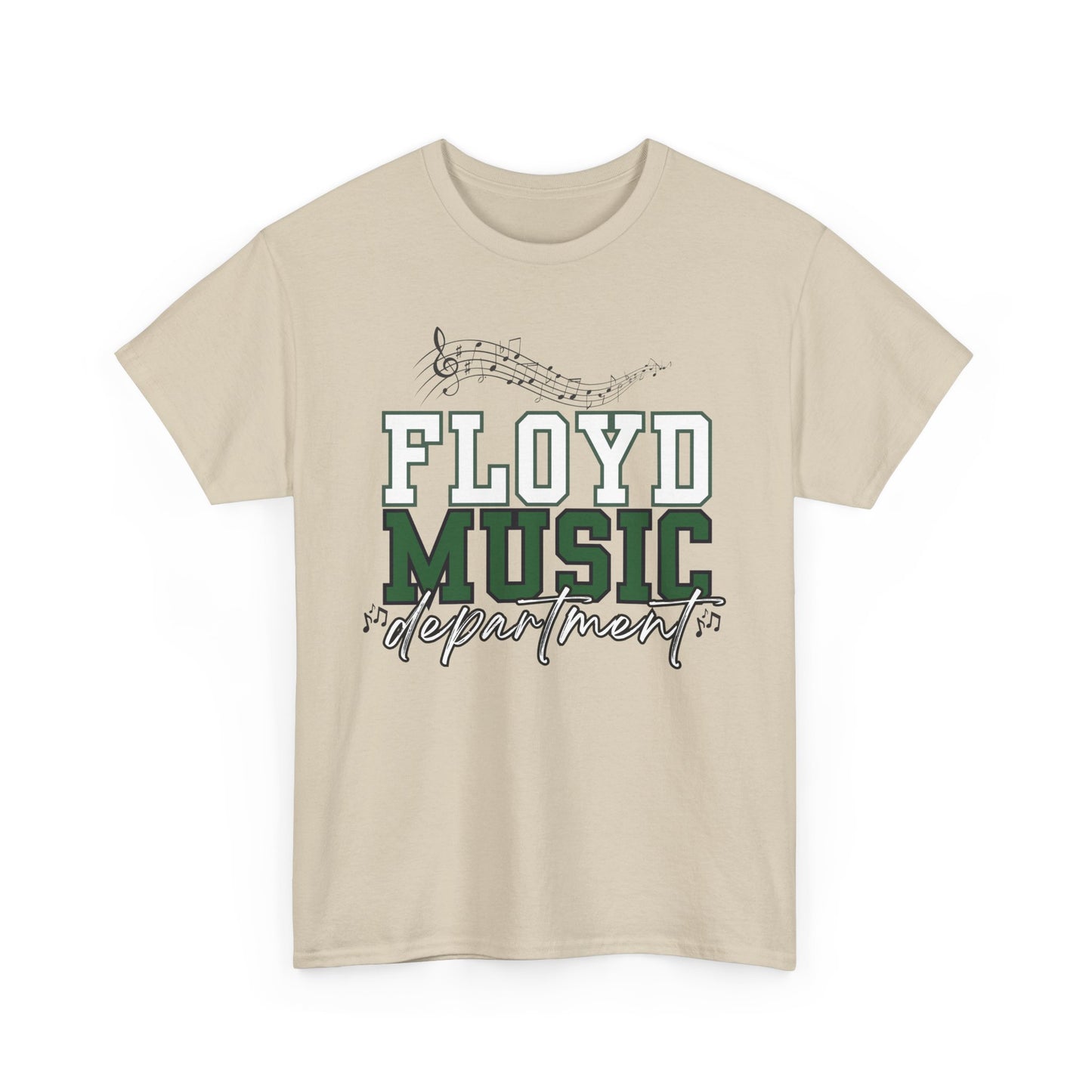 Floyd Music Heavy Cotton Tee - "Music is the Soundtrack of Your Life" Unisex T-Shirt- Floyd Strong