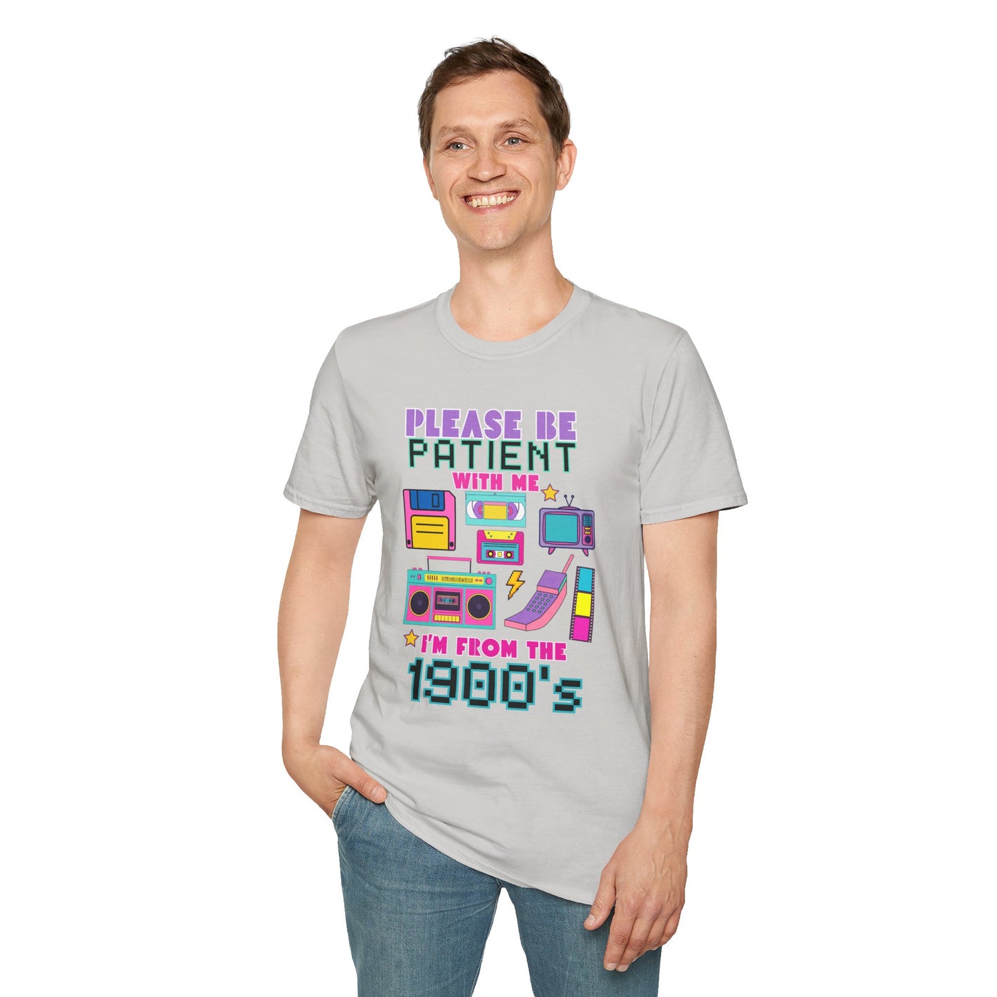 Retro 90's T-Shirt - Please Be Patient, Teacher Vintage- Unisex Graphic Tee
