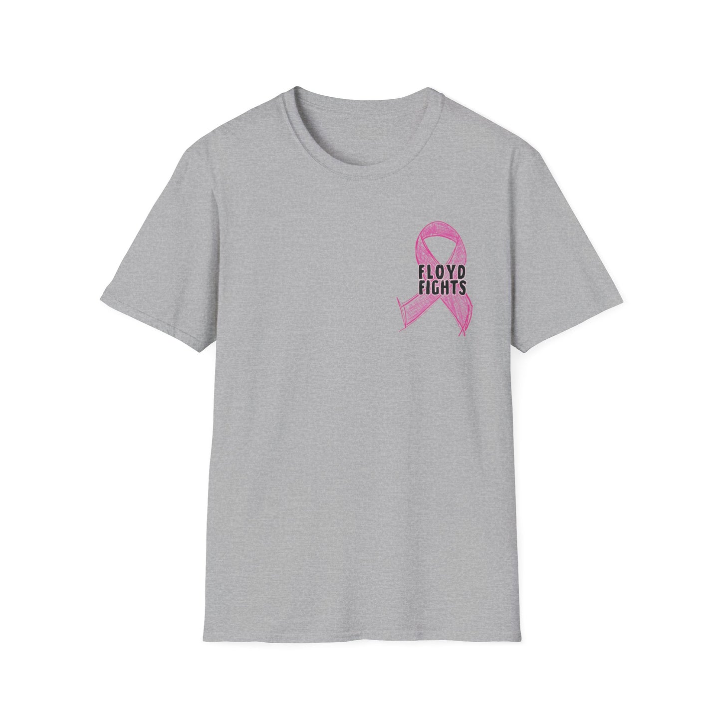 FLOYD FIGHTS Ribbon Breast Cancer Awareness T-Shirt | Softstyle Tee