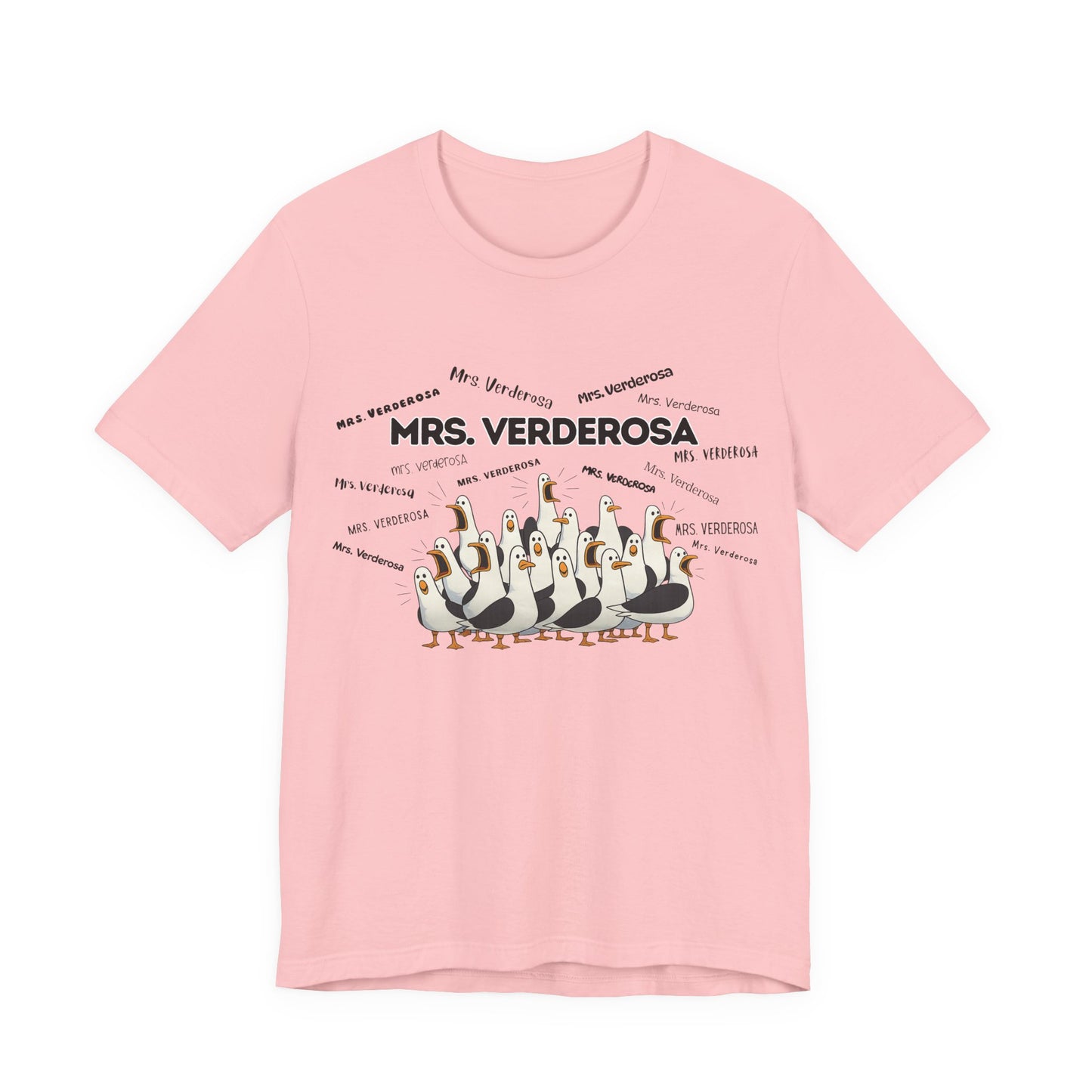 Mrs. Verderosa Penguin Choir T-Shirt — Funny Teacher Personalized Tee