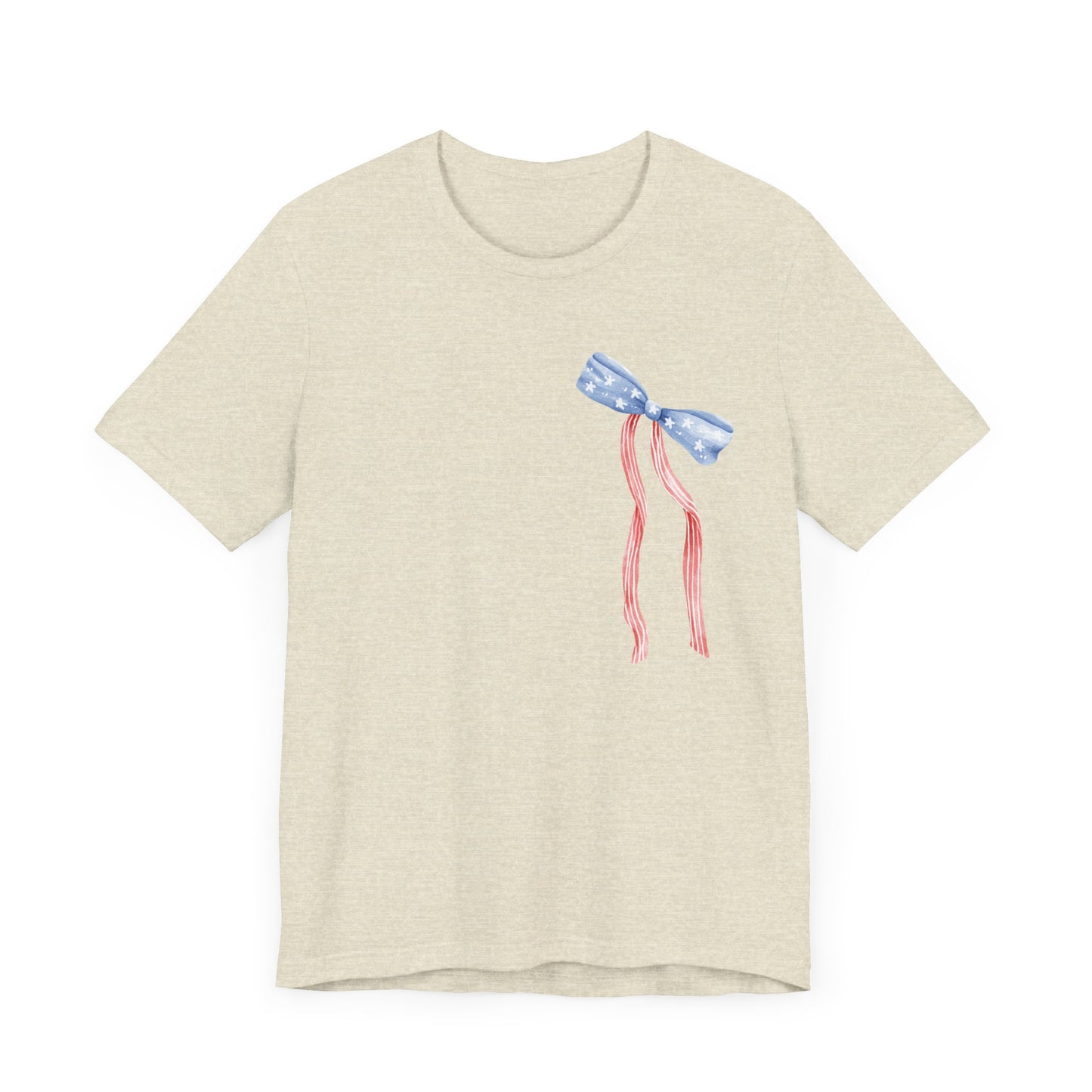 Land of the Free Tee with Bow | Perfect for all of America's Holidays