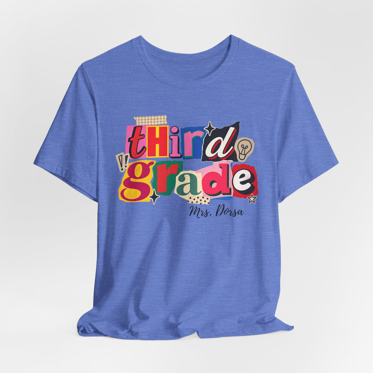 Dorsa- Third Grade Teacher T-Shirt – Personalized
