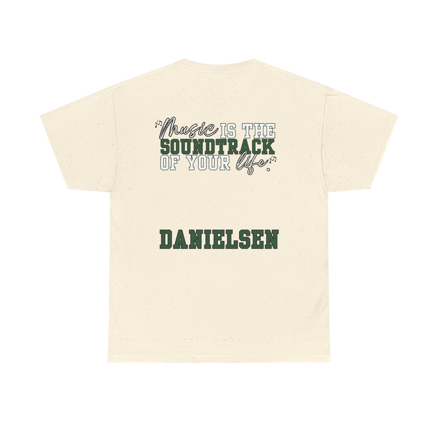 Danielsen- Floyd Music Heavy Cotton Tee - "Music is the Soundtrack of Your Life" Unisex T-Shirt- Personalized