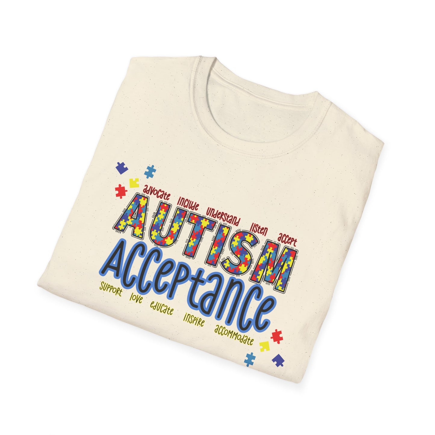 Autism Acceptance Puzzle Piece Sweatshirt — Awareness Collection