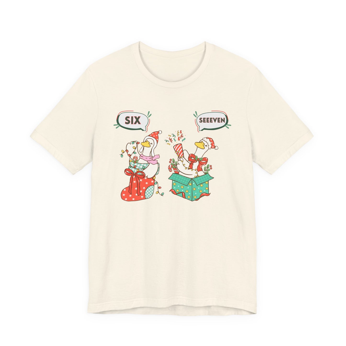 Festive Silly Goose 6-7— Christmas Unisex T‑Shirt