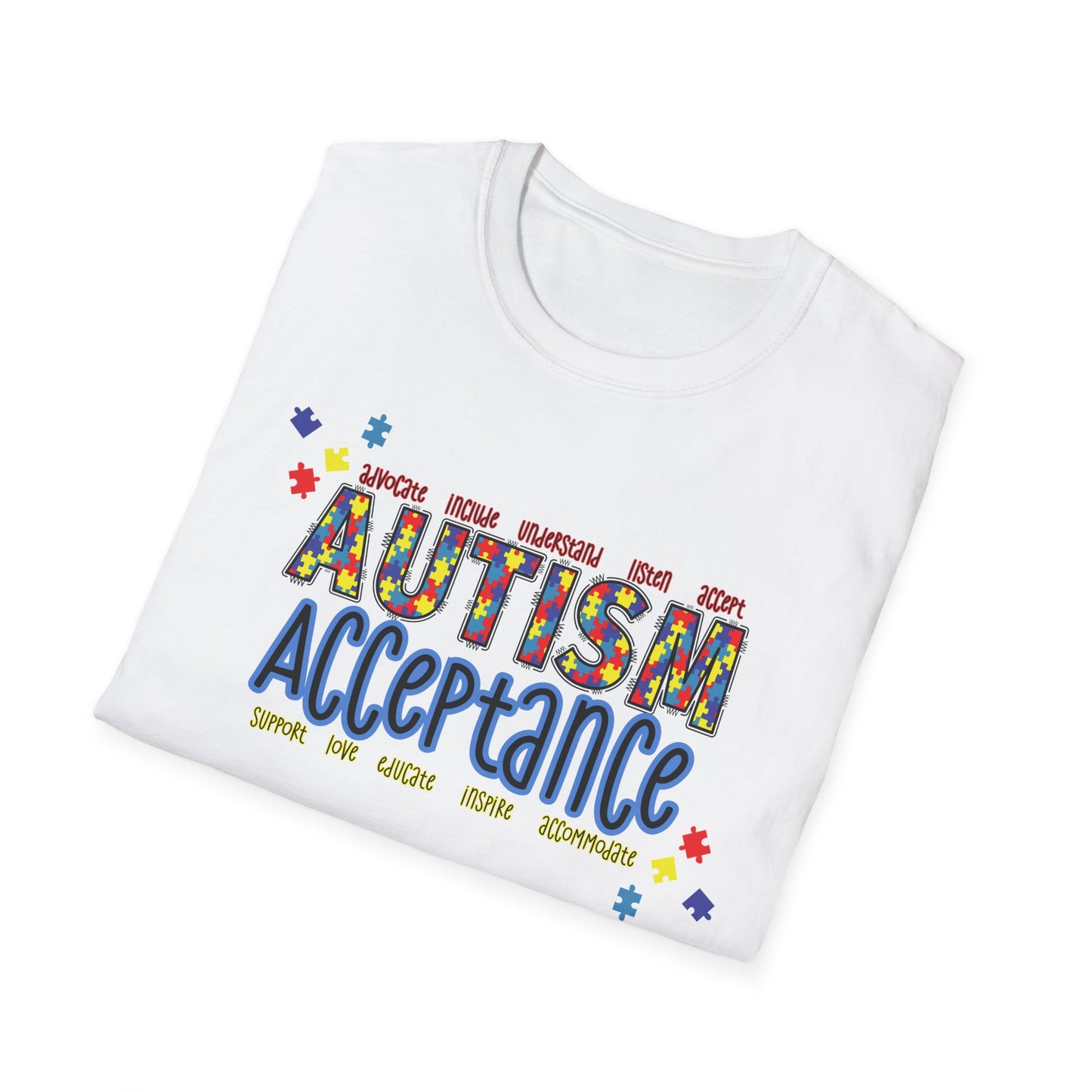 Autism Acceptance Puzzle Piece Sweatshirt — Awareness Collection