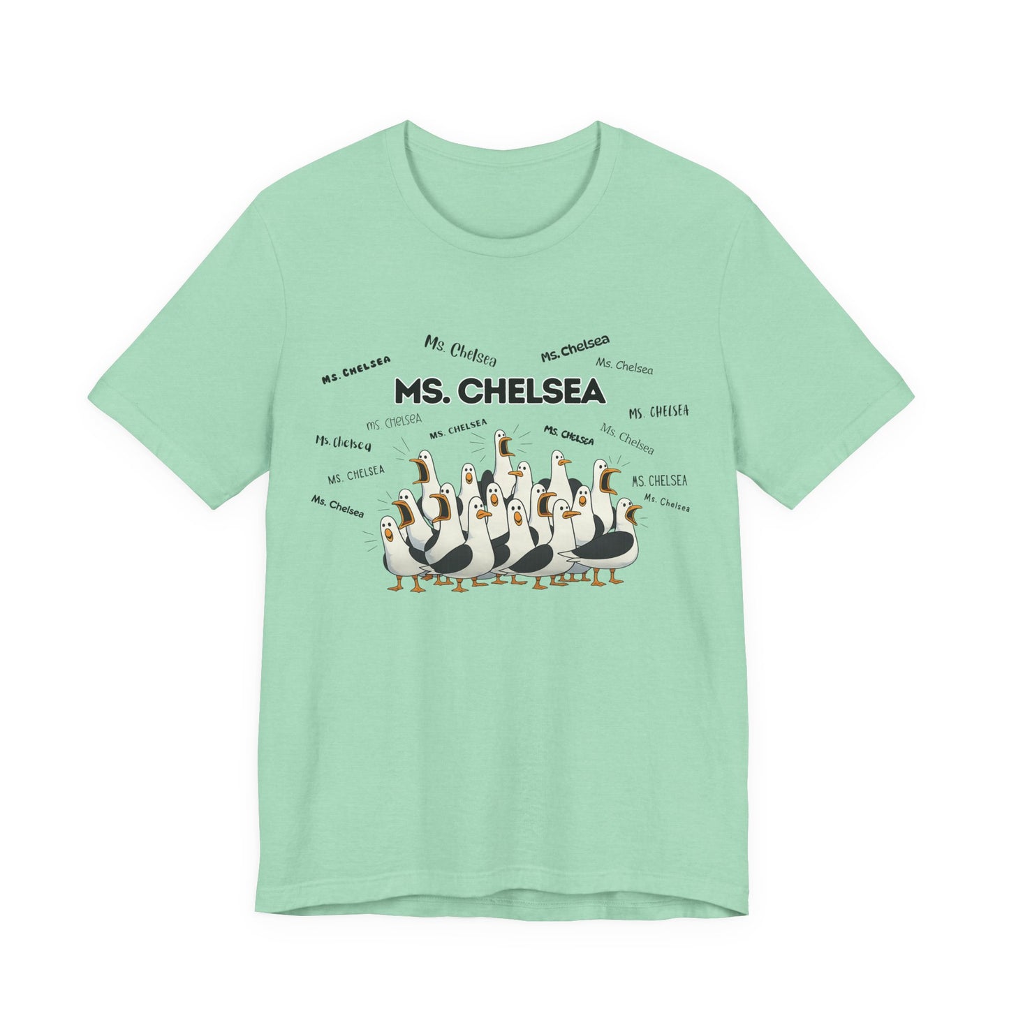 Ms. Chelsea- Penguin Choir T-Shirt — Funny Teacher Personalized Tee