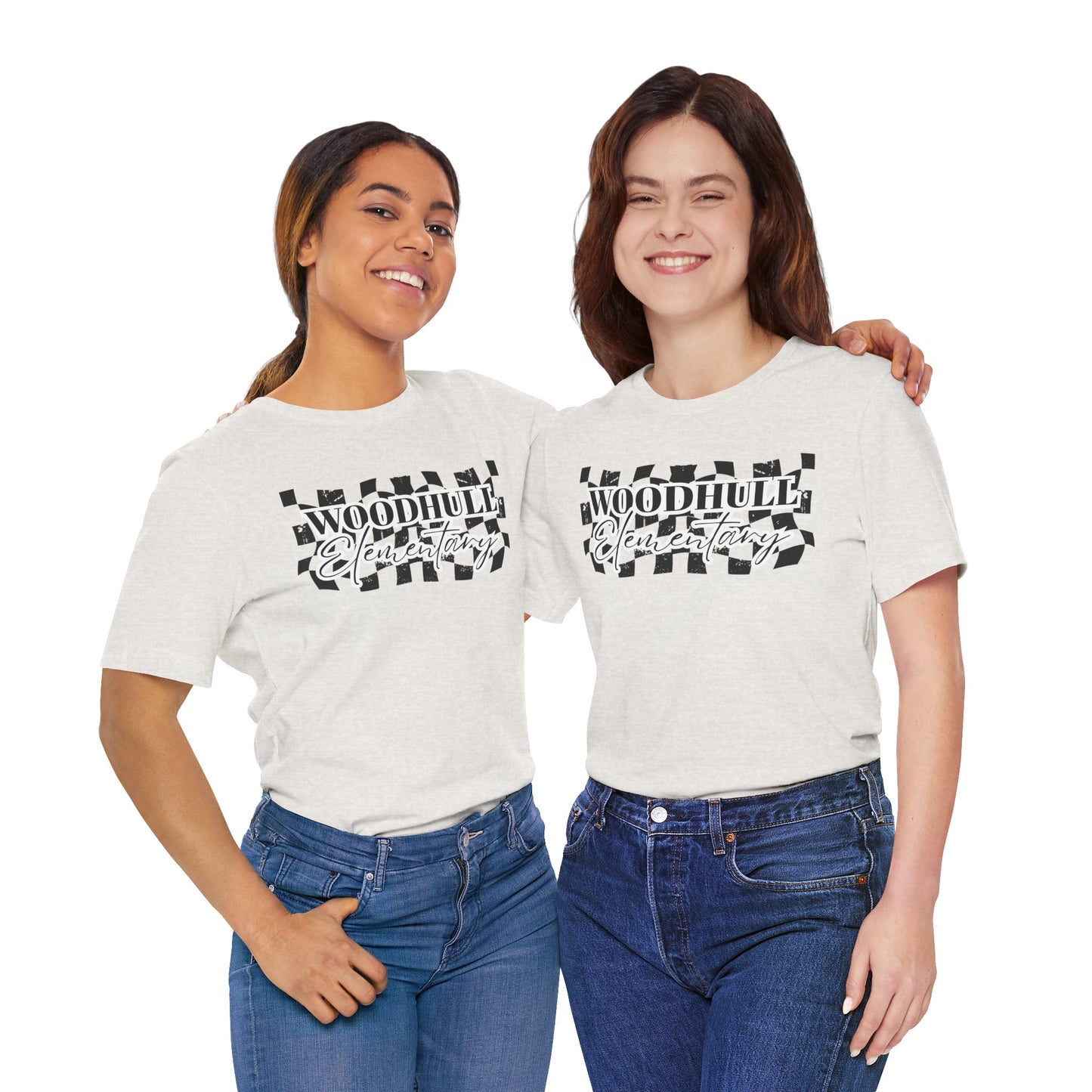 Woodhull Checkered Logo Unisex Jersey Tee