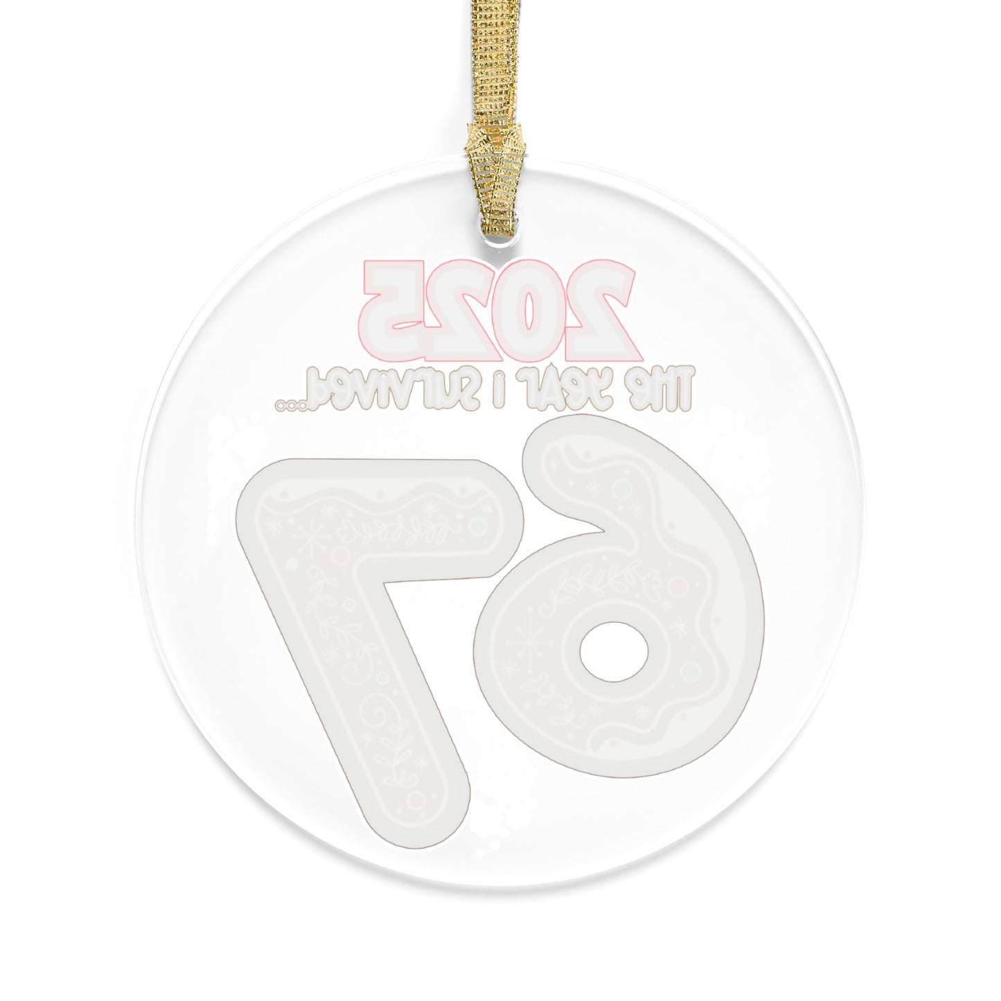 2025 Gingerbread Number '67' Acrylic Christmas Ornament