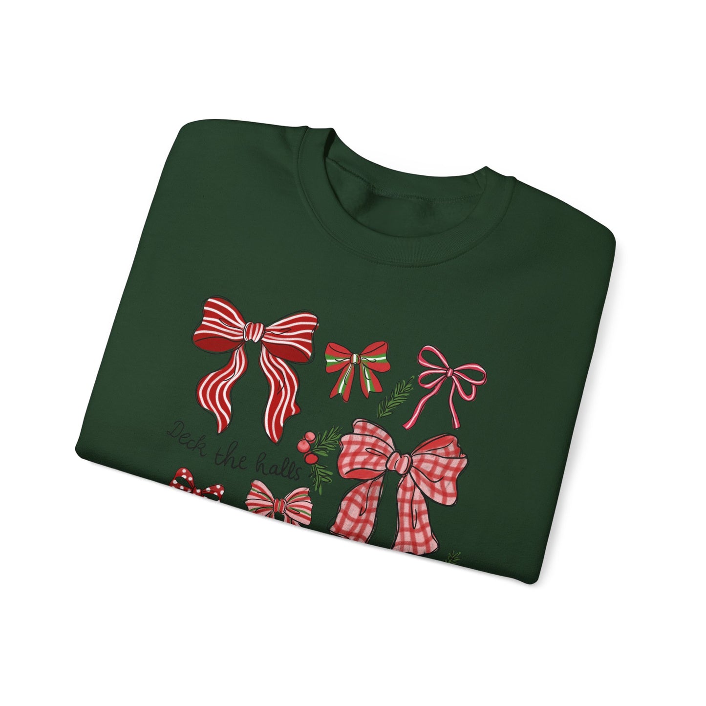 Holly Jolly Bows Christmas Crewneck