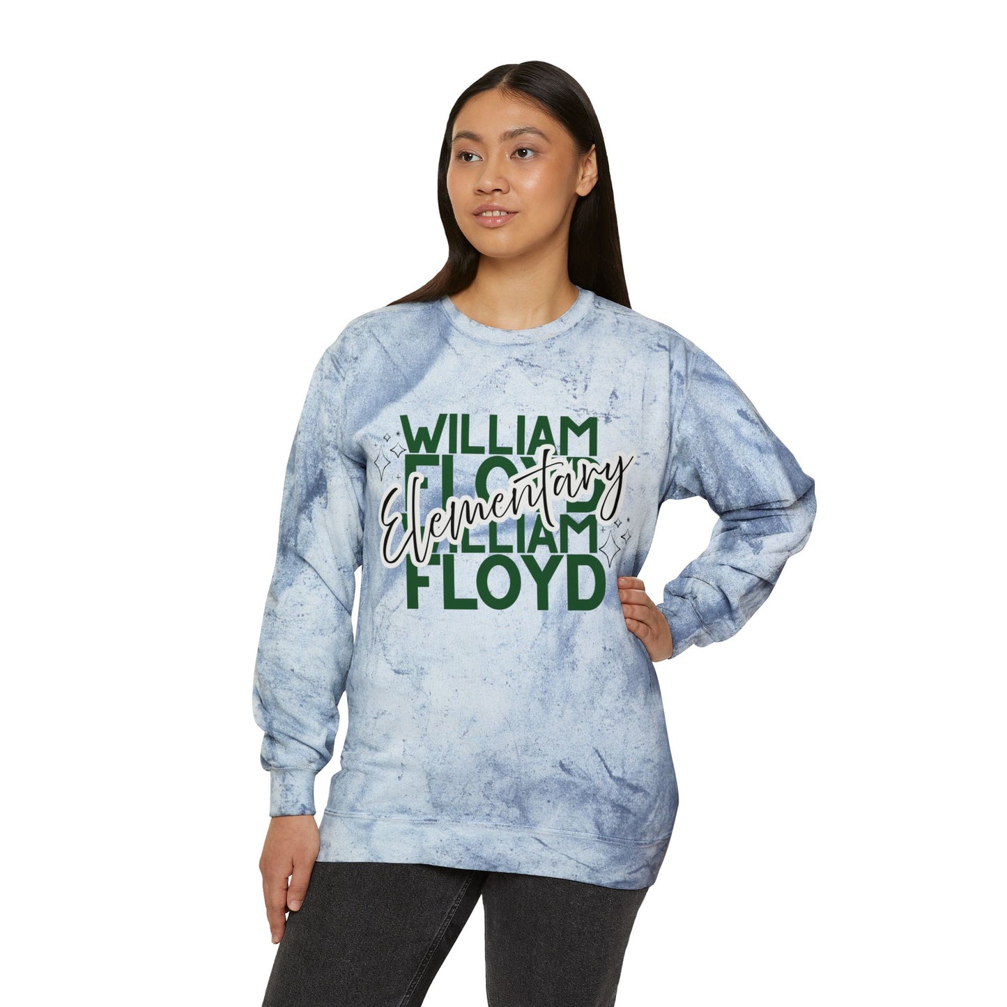 WFE Color Blast Crewneck Sweatshirt for School Spirit | 'Expect Success'