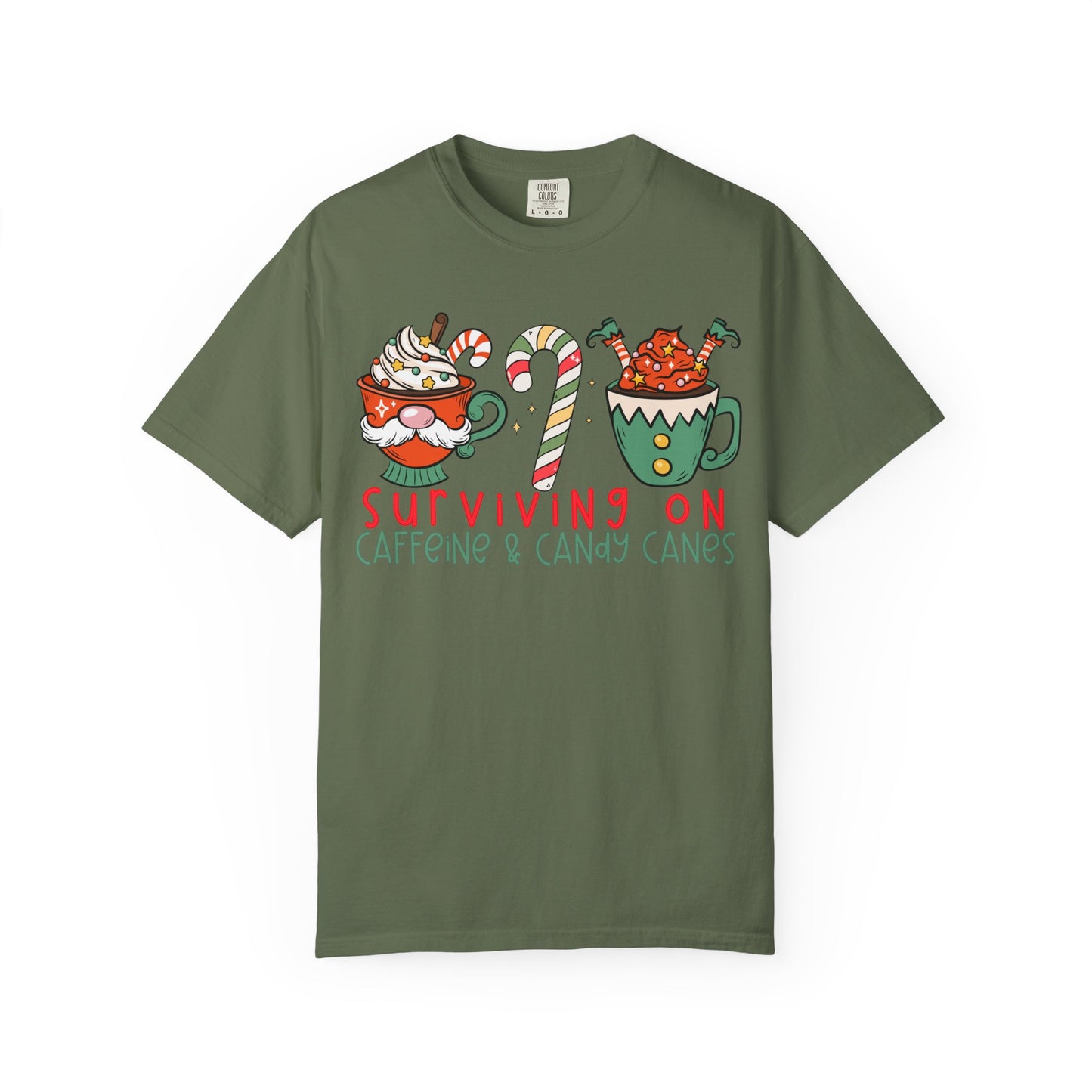 Surviving on Caffeine and Candy Canes— Christmas Tee