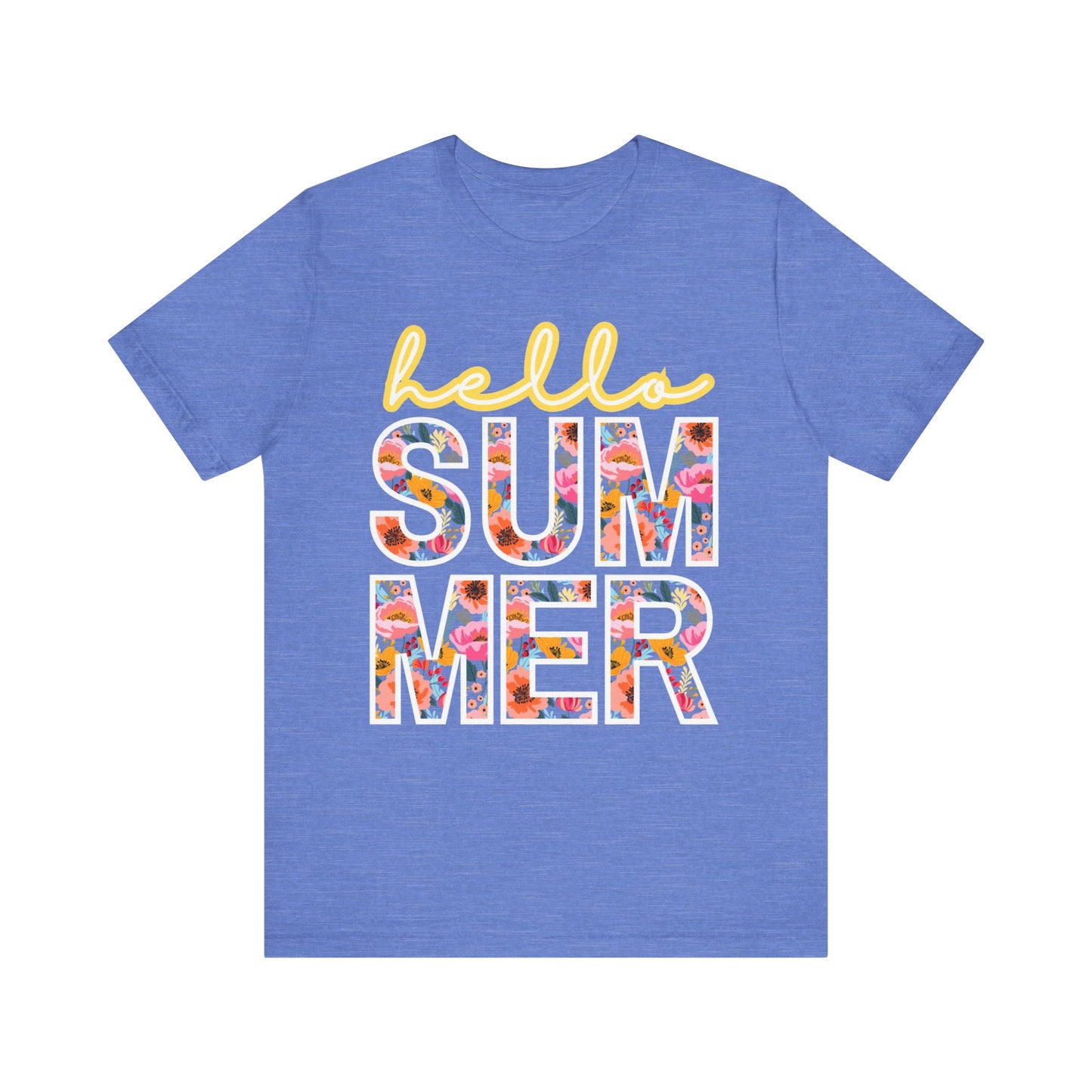 Hello Summer Tee, Summer Shirt, Unisex T-Shirt, Vacation Apparel, Gift for Beach Lovers