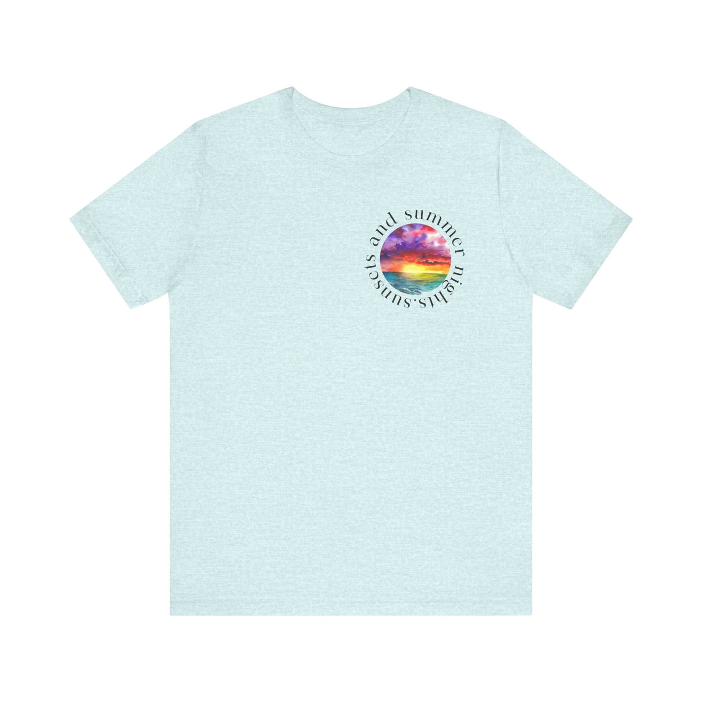 Sunset Lovers Tee, Summer Vibes T-Shirt, Unisex Graphic Tee, Beach Sunset Shirt