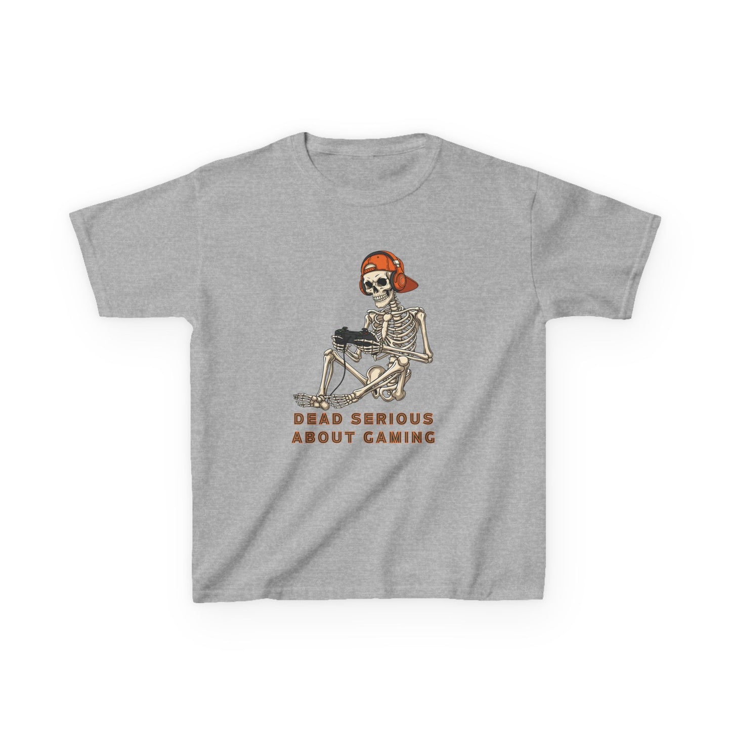 Skeleton Gaming Tee for Kids | Halloween Youth T-Shirt