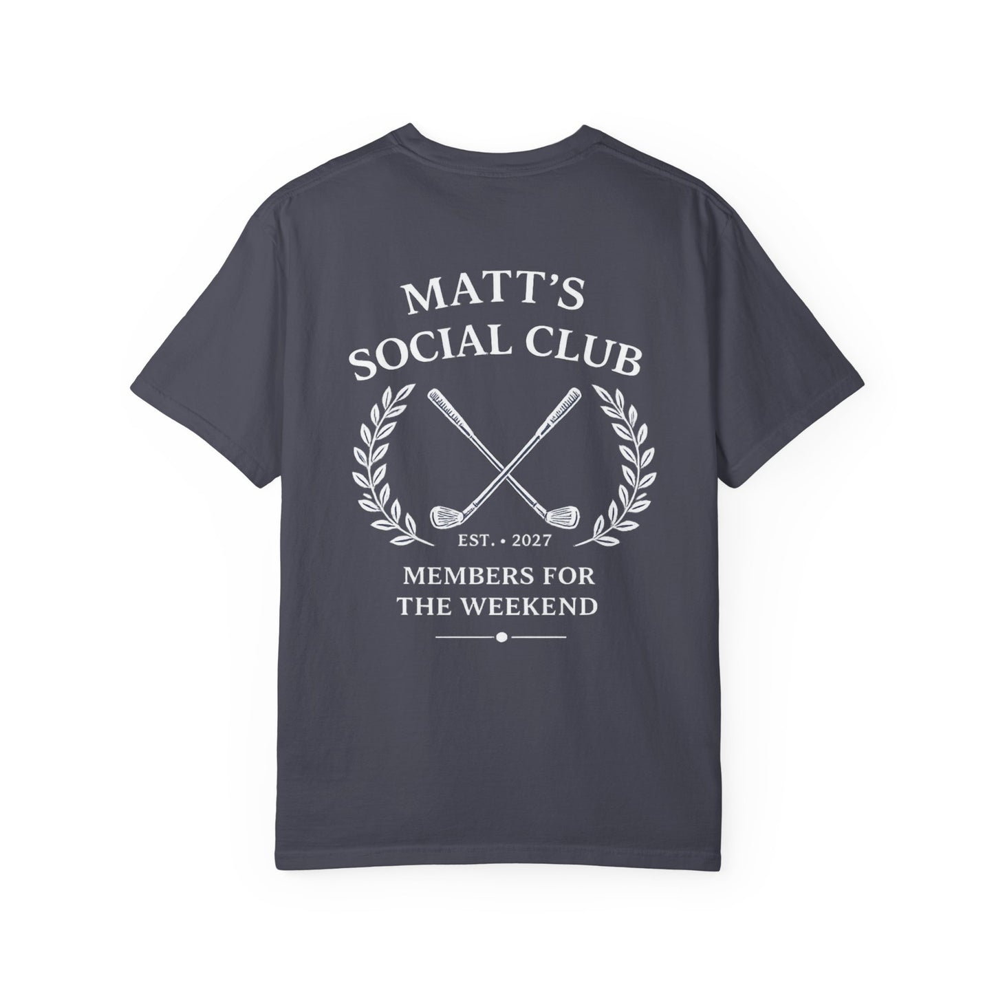 Matt's Social Club T-Shirt — Personalized