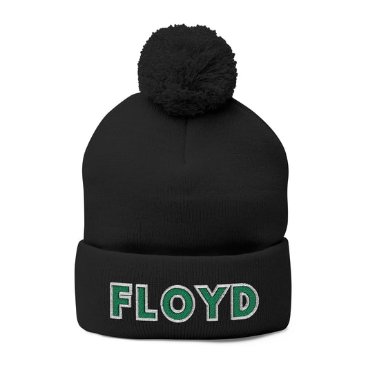 FLOYD Embroidered Pom-Pom Beanie