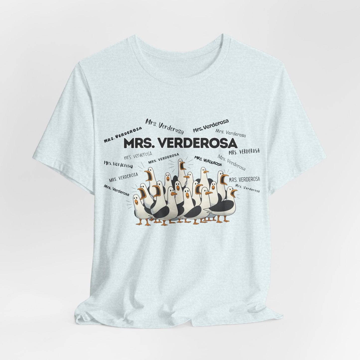 Mrs. Verderosa Penguin Choir T-Shirt — Funny Teacher Personalized Tee