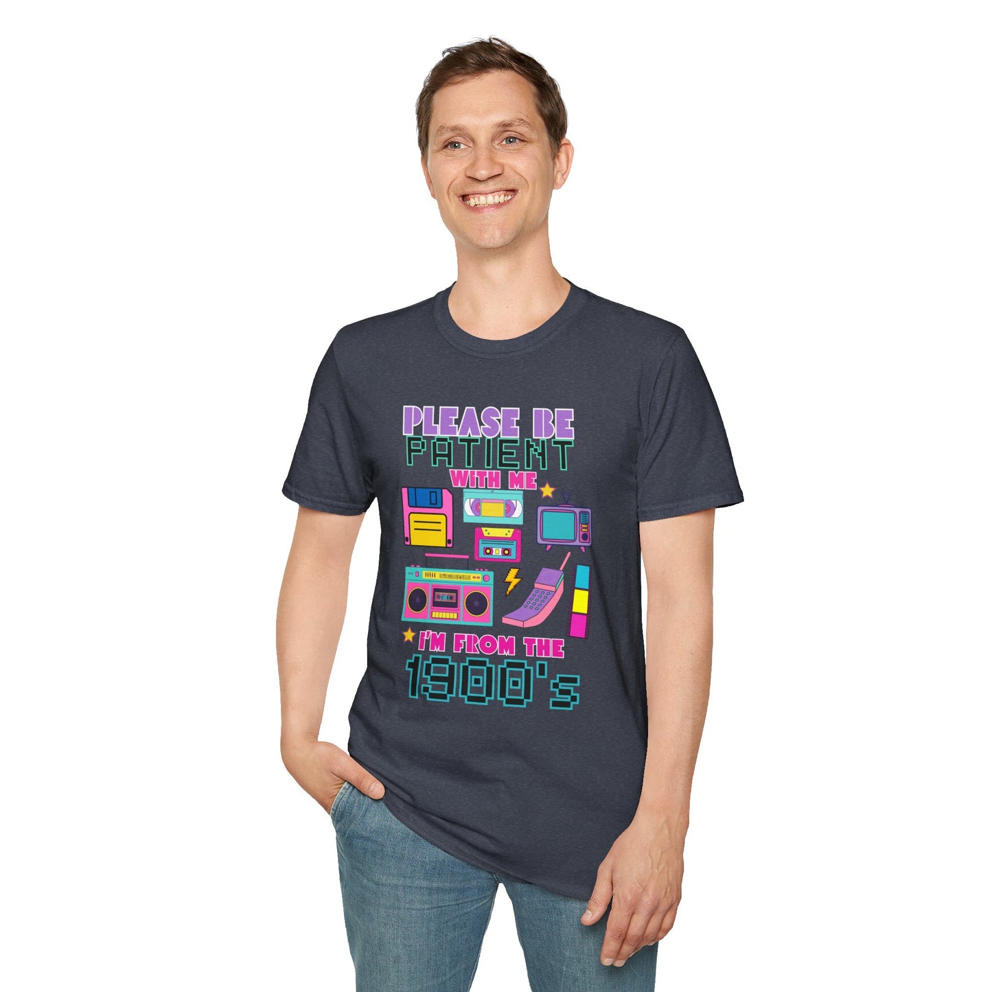 Retro 90's T-Shirt - Please Be Patient, Teacher Vintage- Unisex Graphic Tee