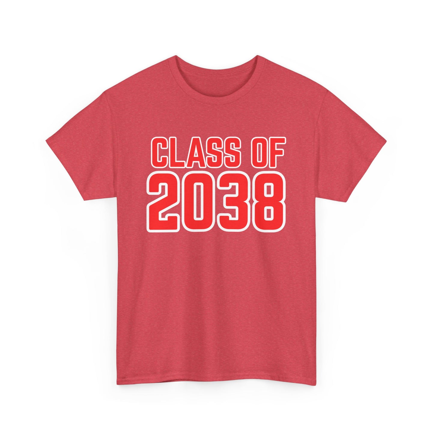 Class of 2038 Unisex Heavy Cotton Tee- Back to School- Grow With Me