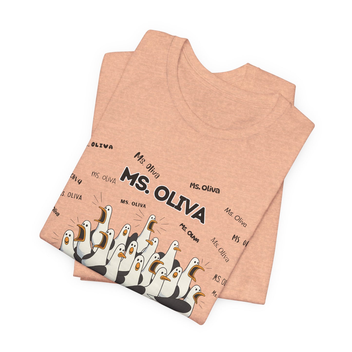 Ms. Oliva- Penguin Choir T-Shirt — Funny Teacher Personalized Tee