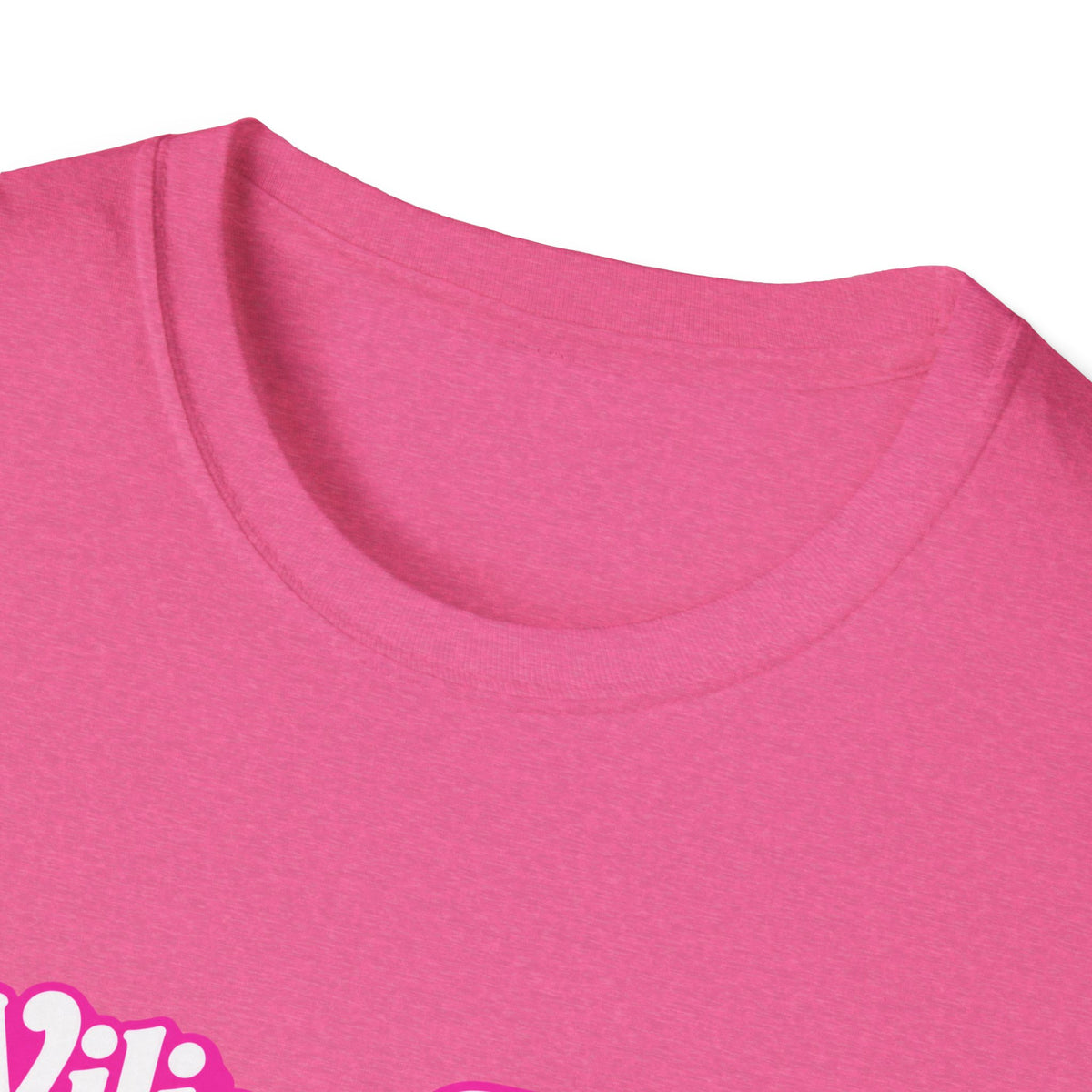 WFE Barbie (w/sparkles) -Breast Cancer Awareness Tee, Unisex Softstyle T-Shirt