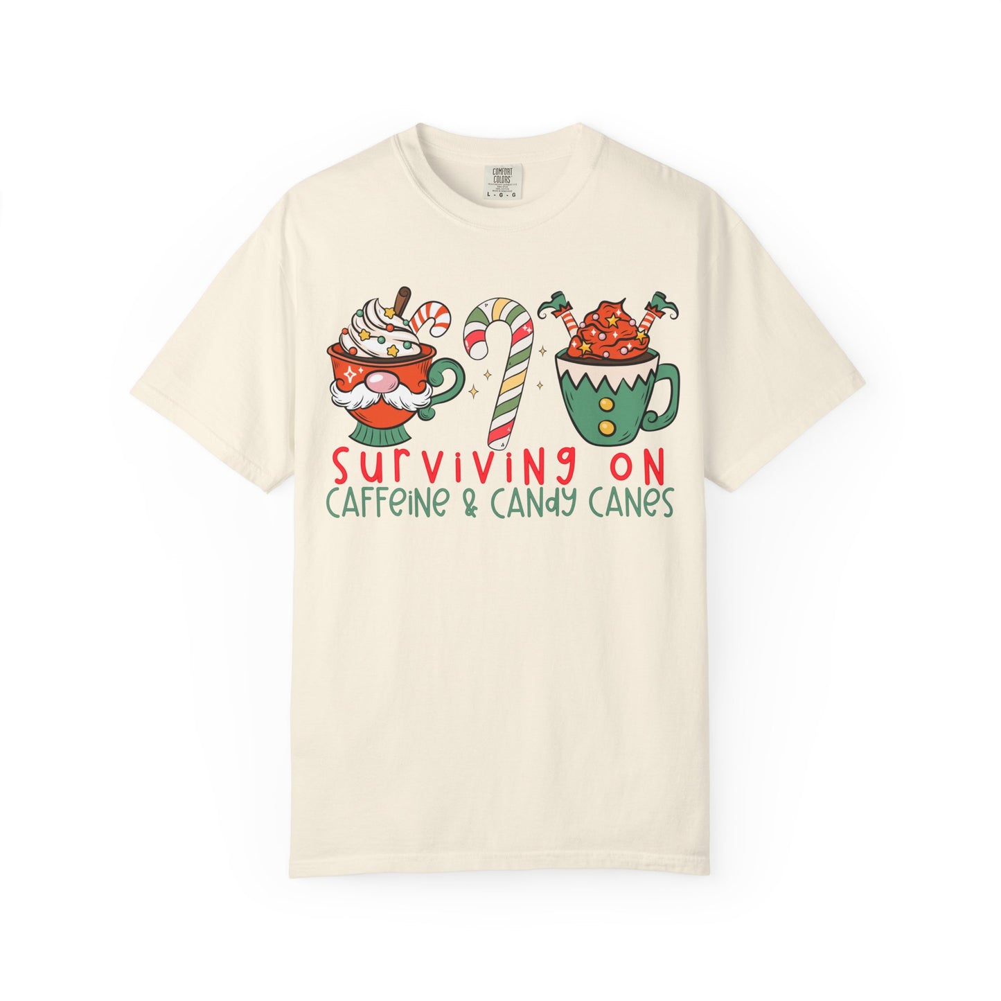 Surviving on Caffeine and Candy Canes— Christmas Tee