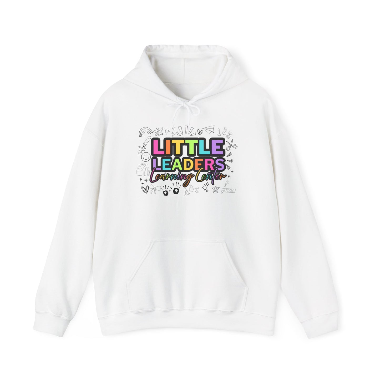 Little Leaders Doodle Design Hoodie - Cozy Unisex Sweatshirt