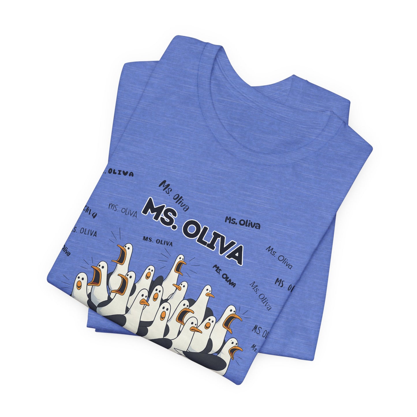 Ms. Oliva- Penguin Choir T-Shirt — Funny Teacher Personalized Tee