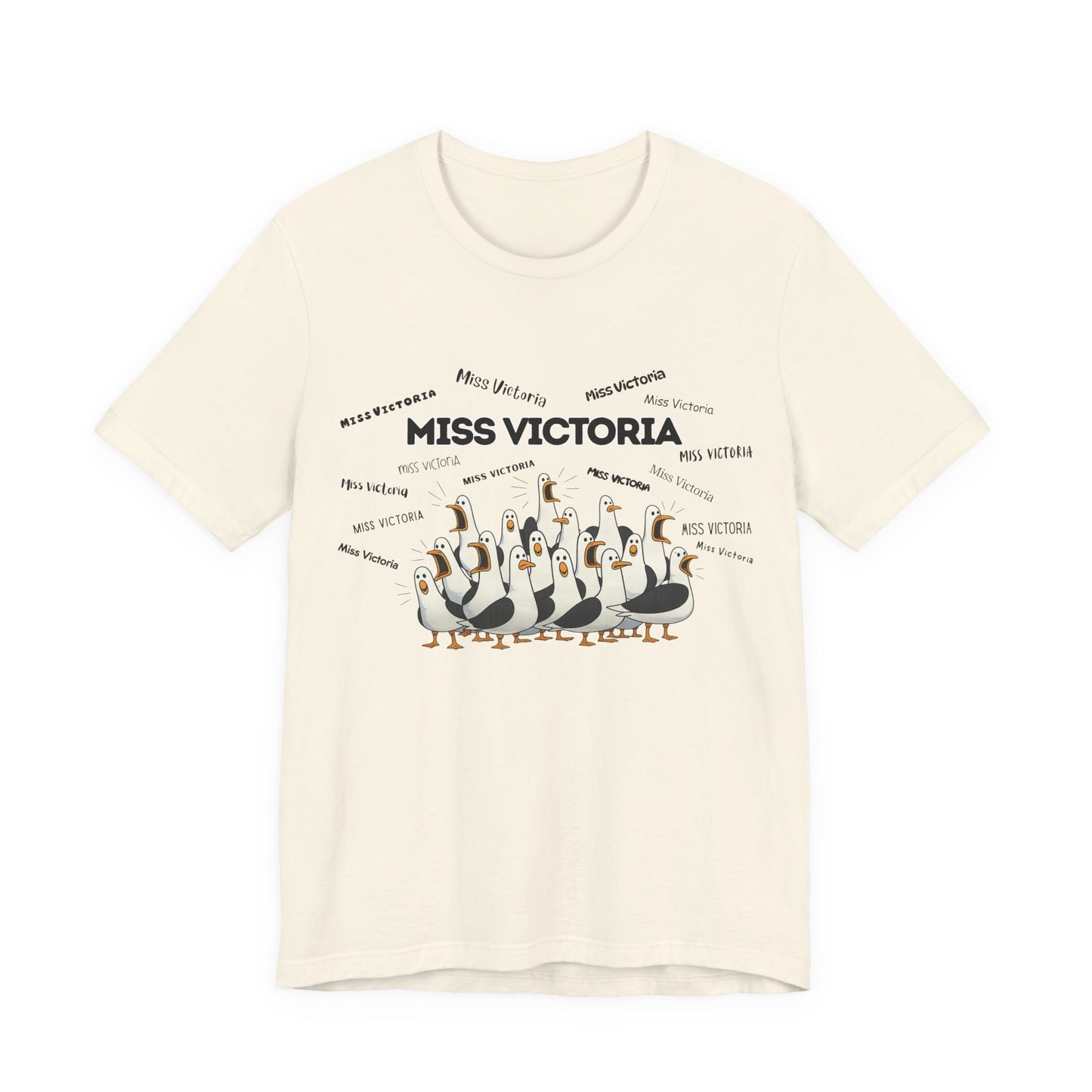 Miss Victoria- Penguin Choir T-Shirt — Funny Teacher Personalized Tee