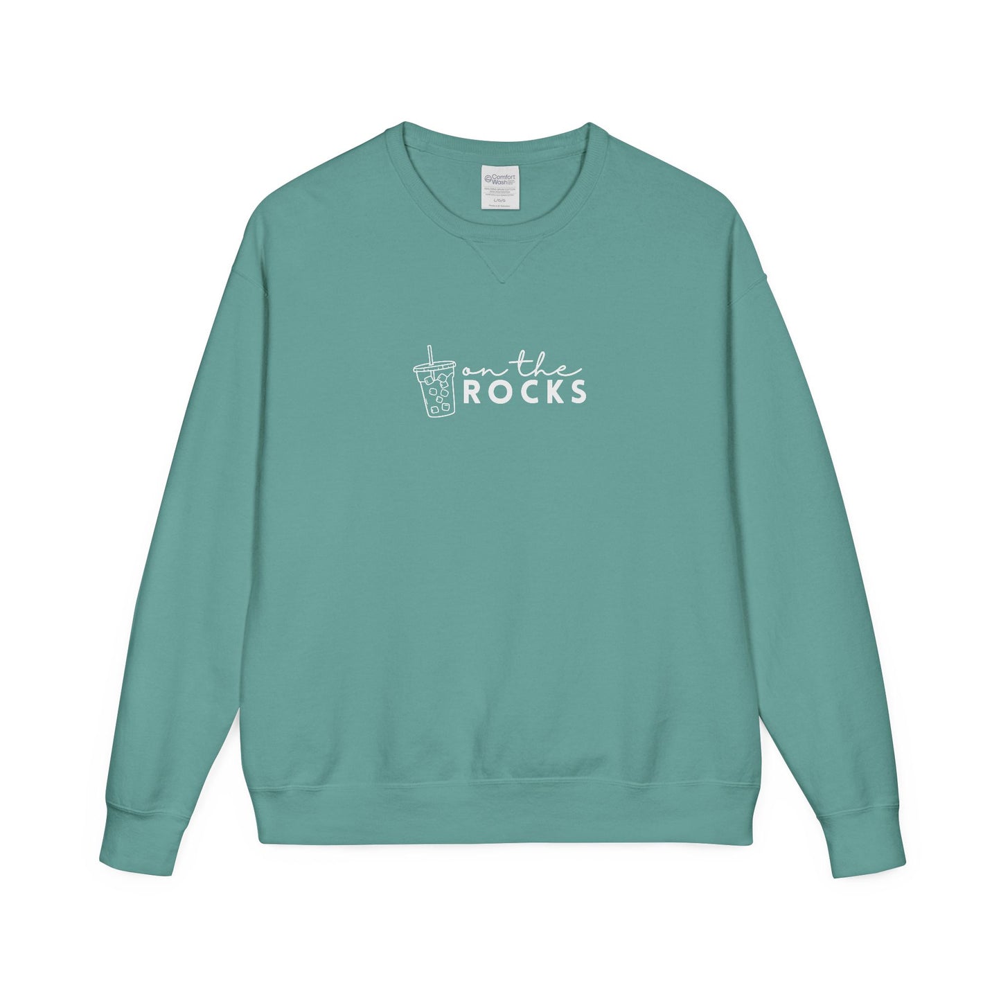 Coffee Lovers Garment Dyed Sweatshirt, Iced Coffee Club Apparel