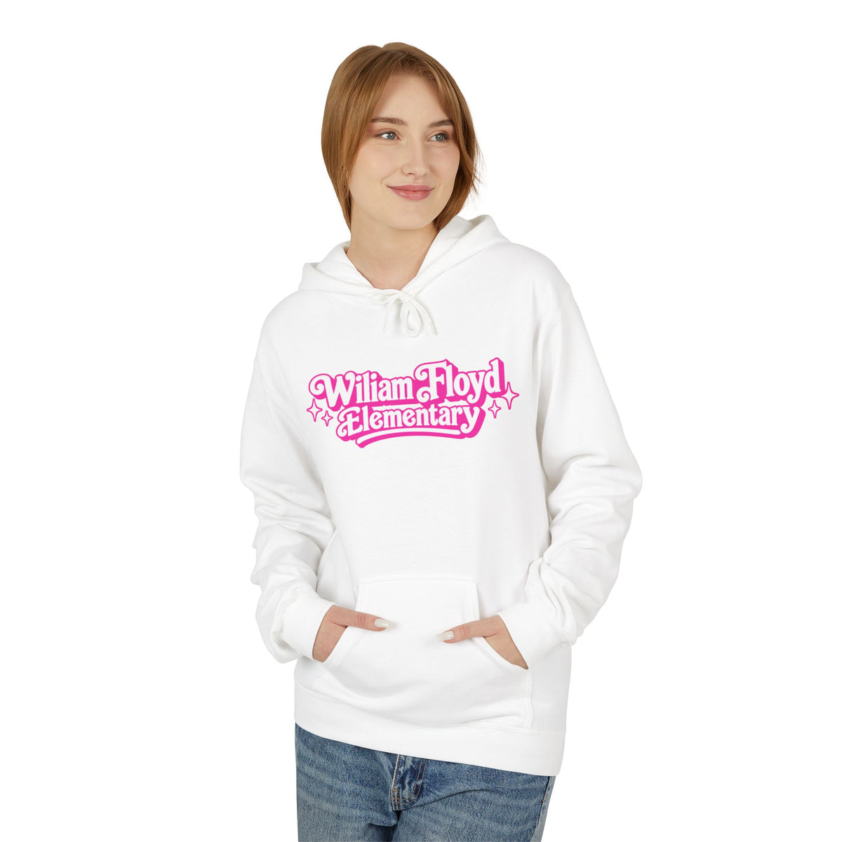 WFE- Barbie (w/stars) Breast Cancer Awareness Hoodie | Softstyle Fleece