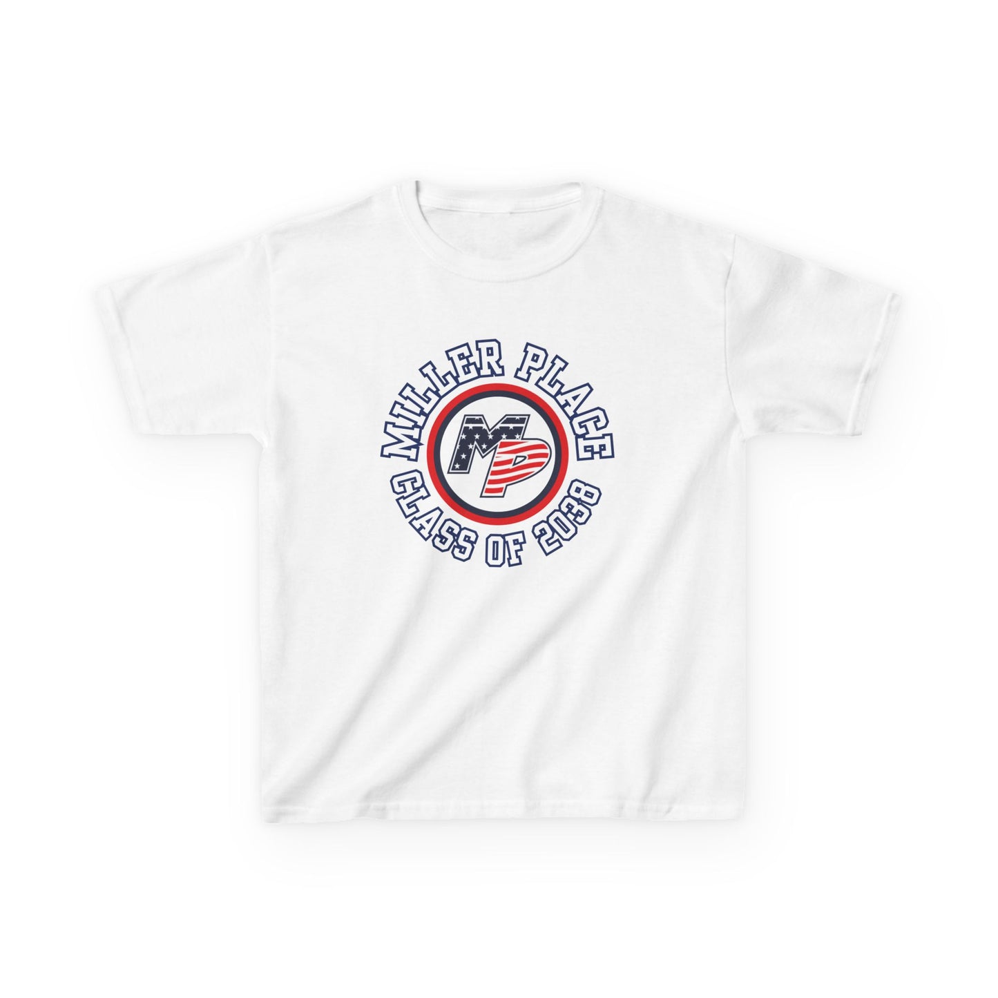 Miller Place Class of 2038 Kids Heavy Cotton Tee