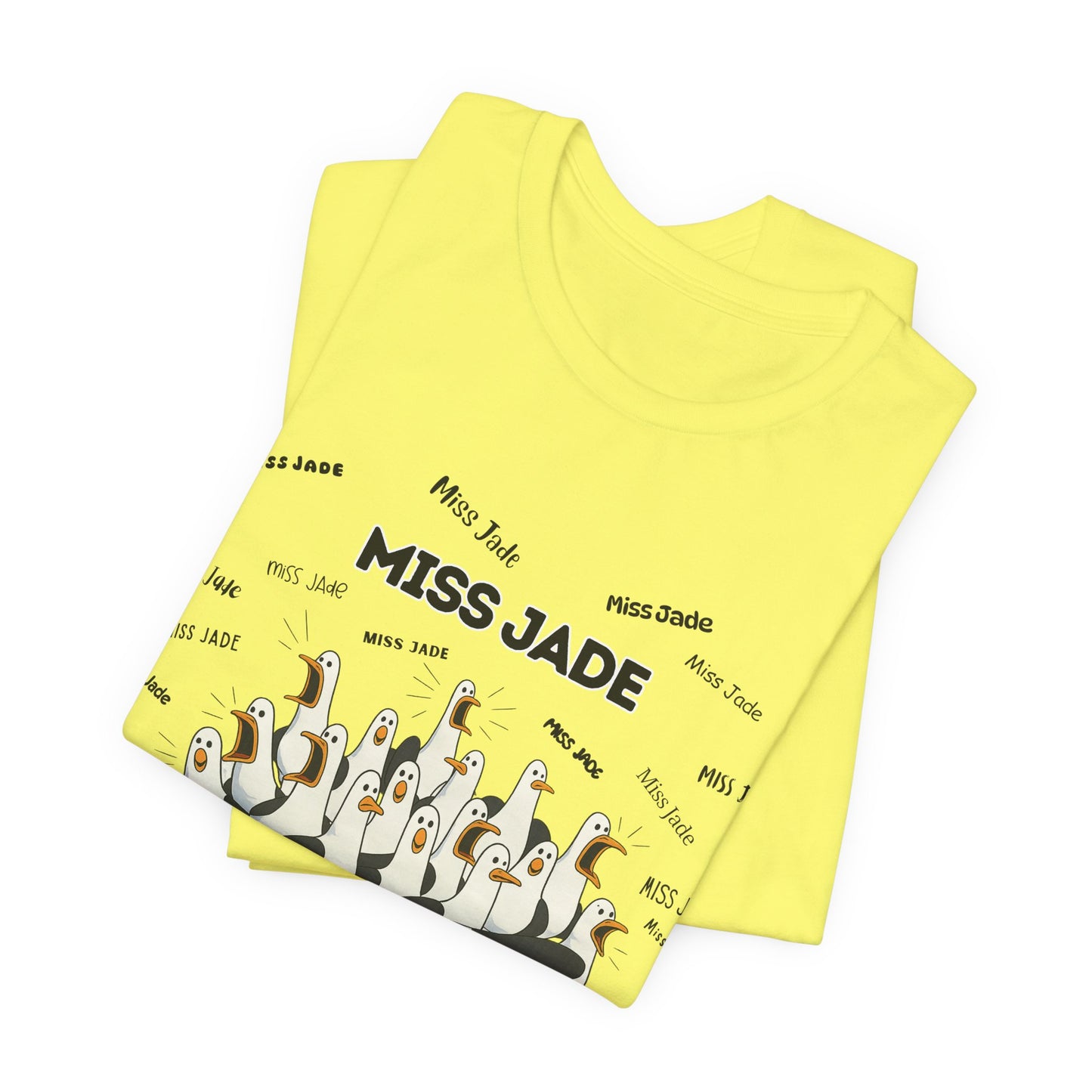 Miss Jade- Penguin Choir T-Shirt — Funny Teacher Personalized Tee